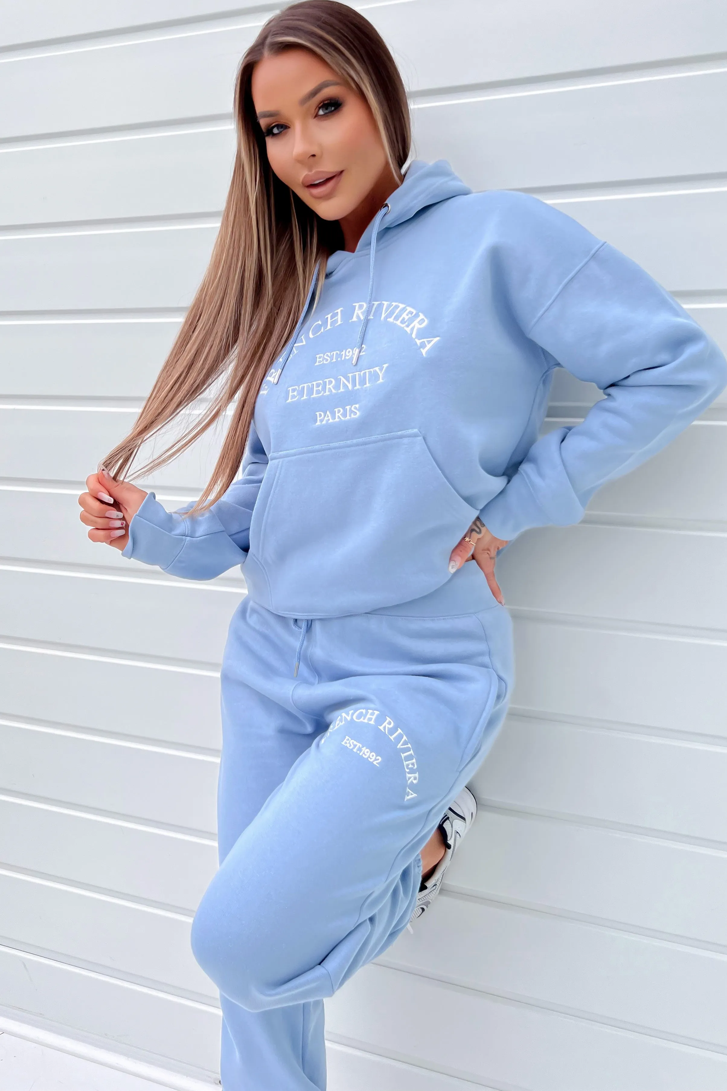 Zarina Blue 'French Riviera' Jogger Co Ord sold by Va Va Voom product image thumbnail 4