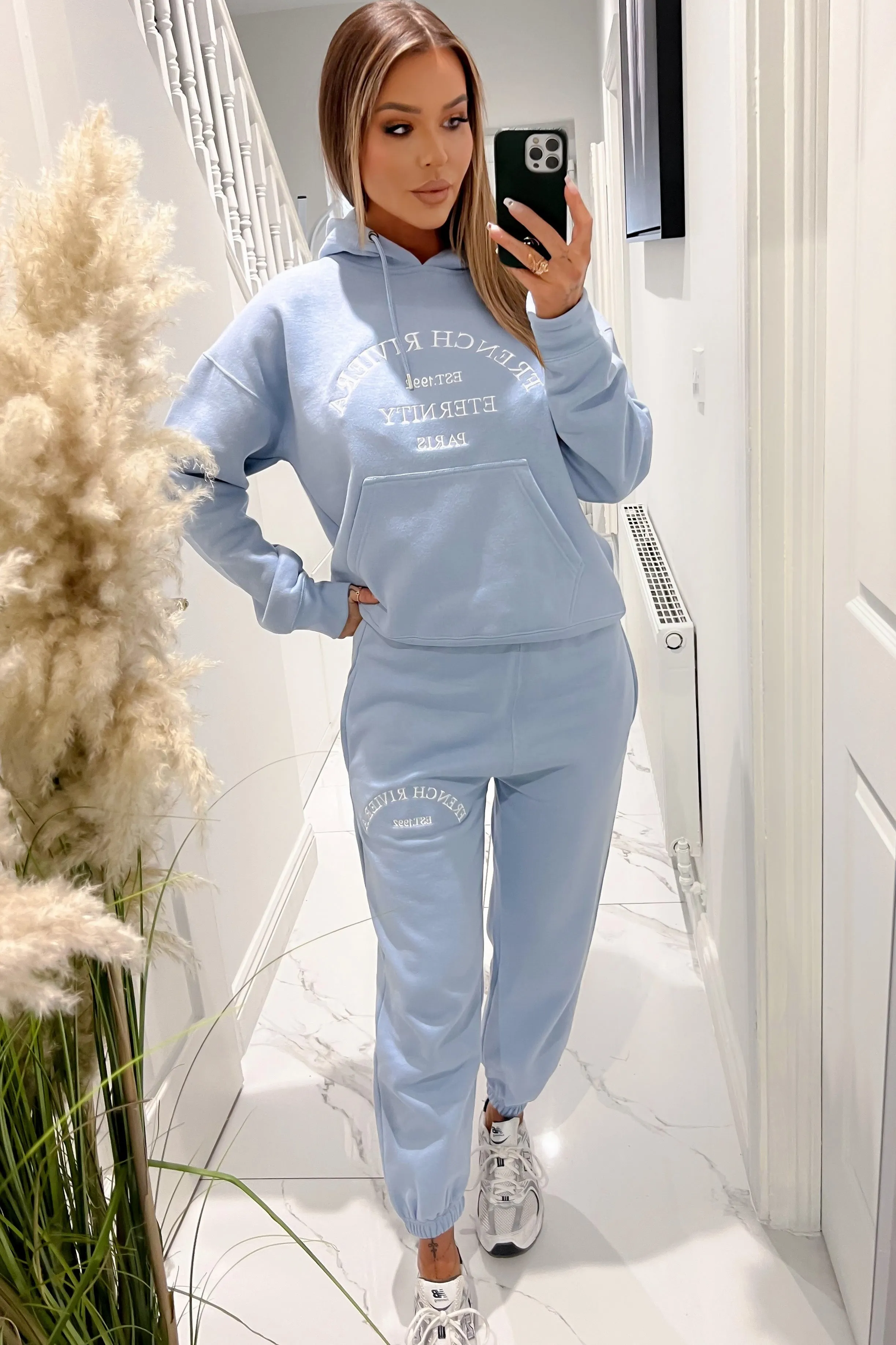Zarina Blue 'French Riviera' Jogger Co Ord sold by Va Va Voom product image thumbnail 3