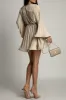 Kori Stone Pleated Belted Dress sold by Va Va Voom