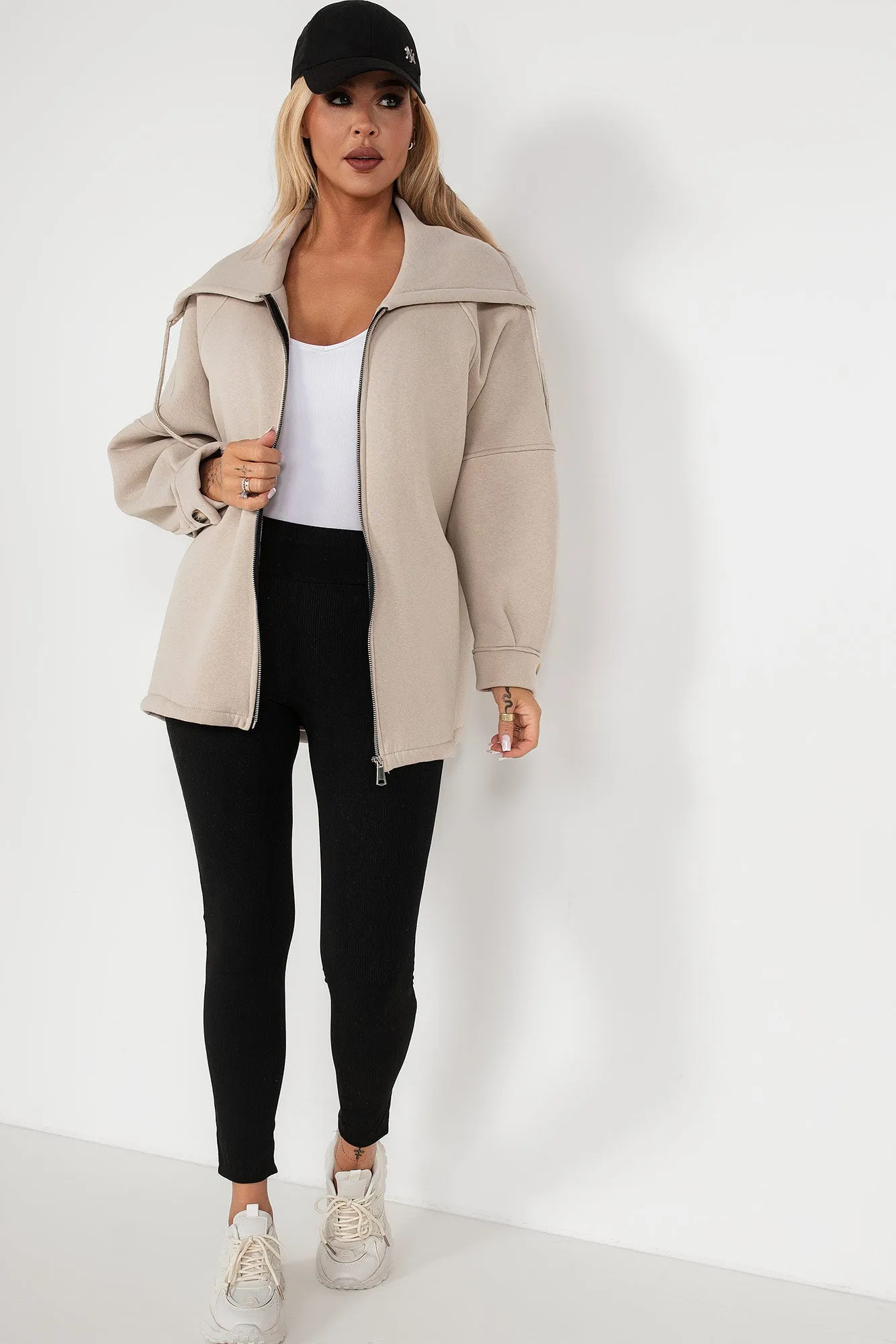 Gracia Stone Zip Up Jacket sold by Va Va Voom