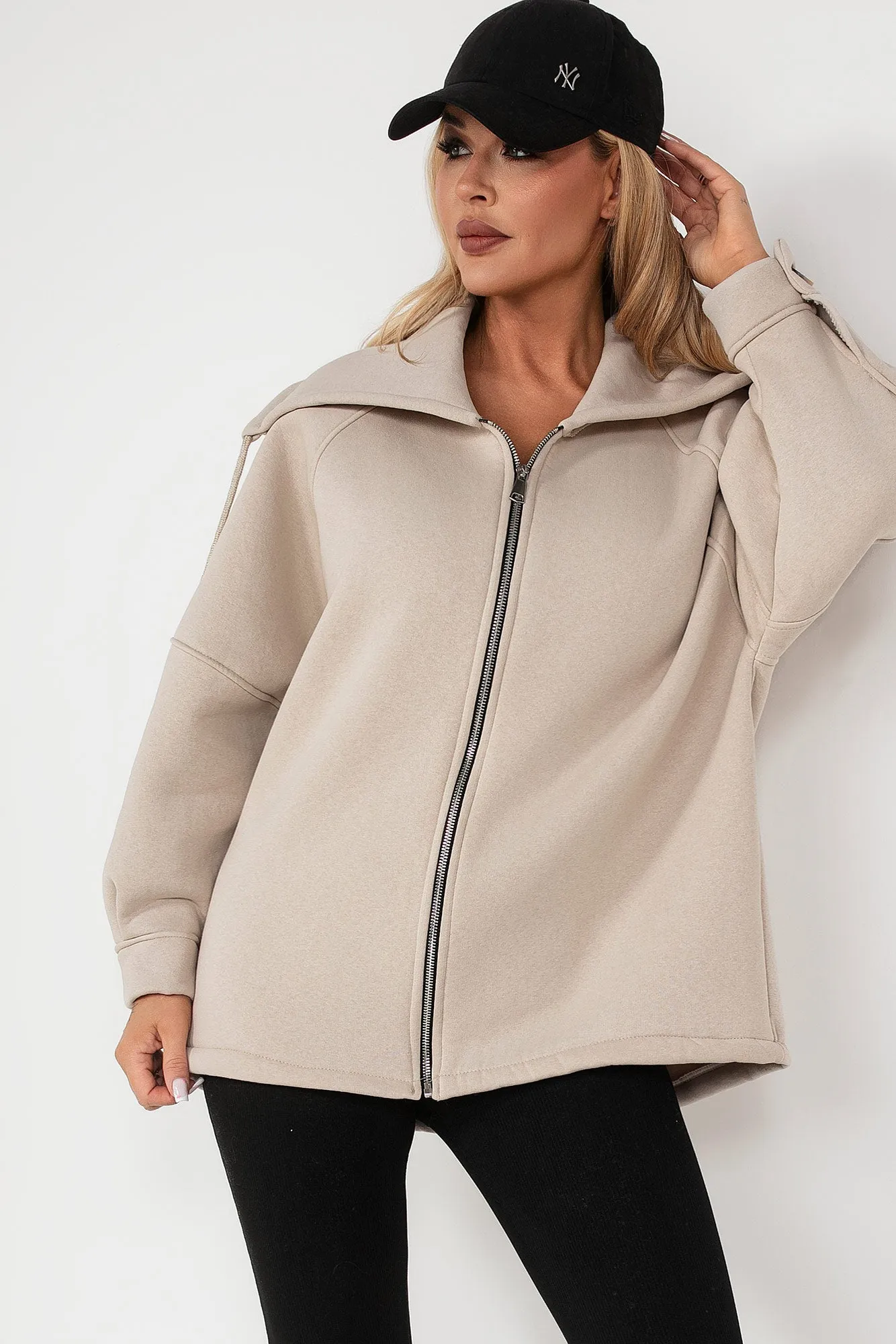Gracia Stone Zip Up Jacket sold by Va Va Voom product image thumbnail 3