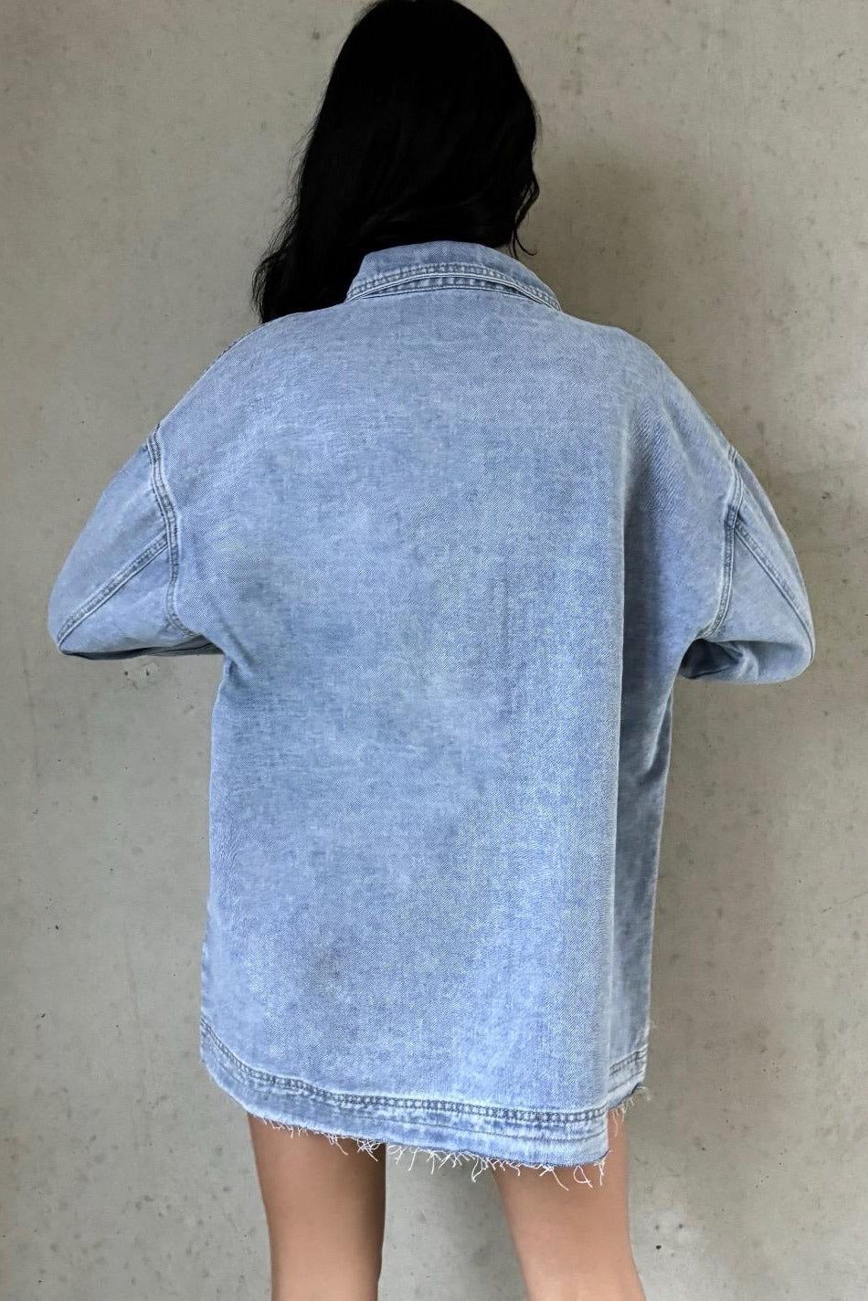 Perla Blue Denim Shirt sold by Va Va Voom product image thumbnail 2