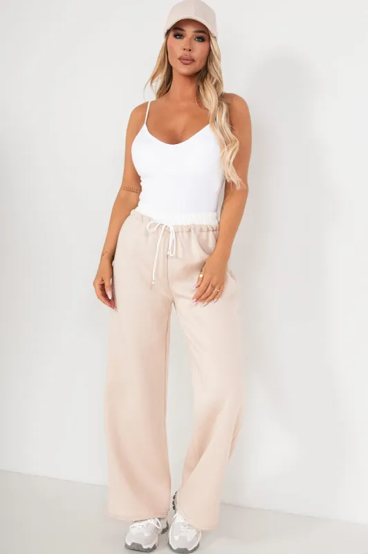 Zilda Stone Wide Leg Joggers sold by Va Va Voom
