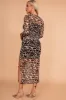 AX Paris Odelle Leopard Print Mesh Dress sold by Va Va Voom