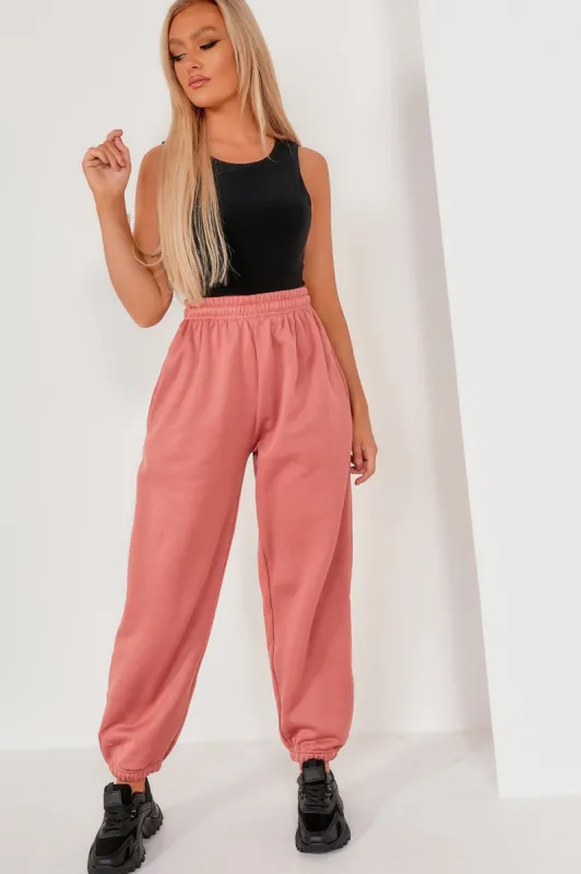 Olivia Blush Over Sized Joggers sold by Va Va Voom