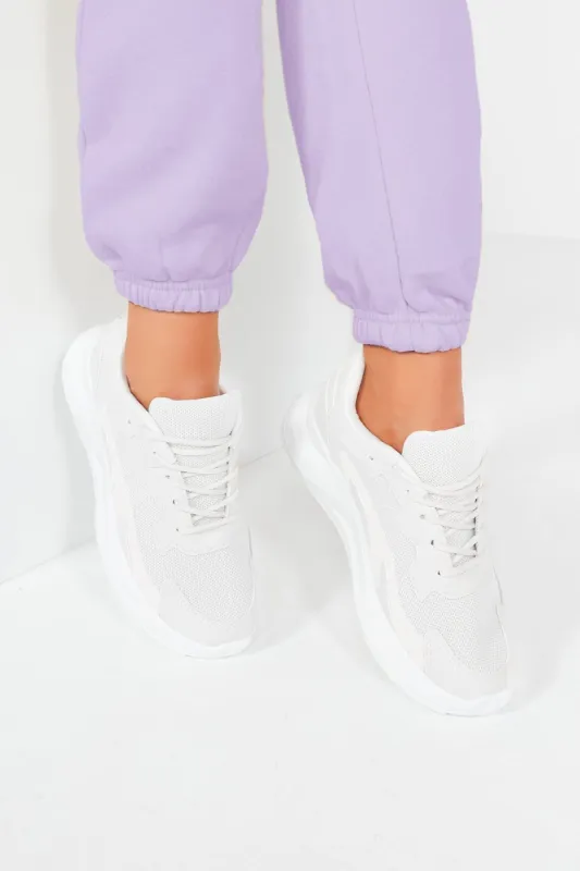 Parker White Chunky Trainers sold by Va Va Voom