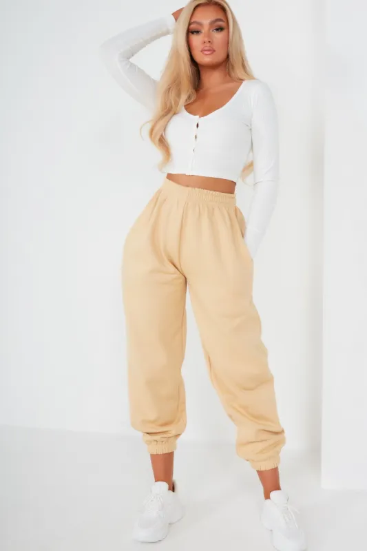 Olivia Sand Over Sized Joggers sold by Va Va Voom