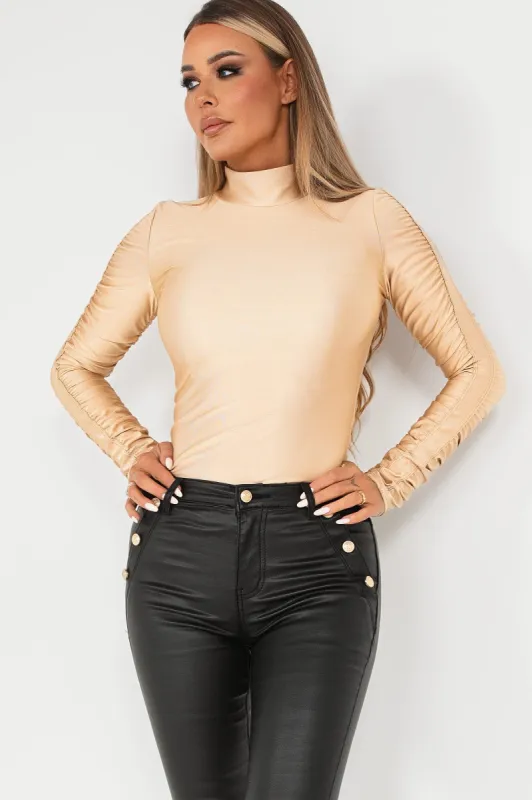 Becks Gold High Neck Top sold by Va Va Voom