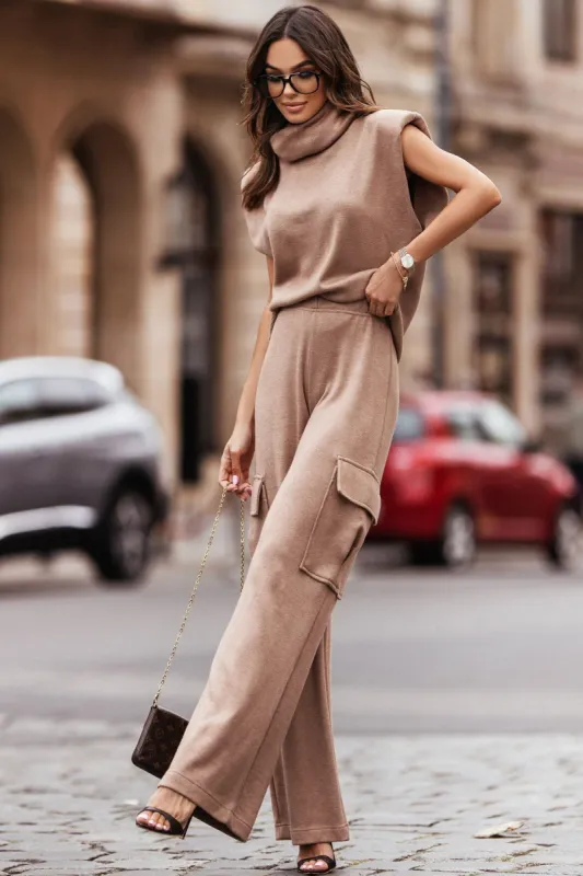Tania Camel Trouser Co Ord sold by Va Va Voom