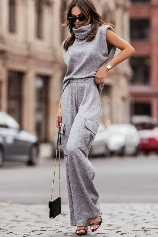 Tania Grey Trouser Co Ord sold by Va Va Voom