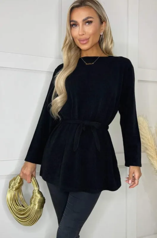 AX Paris Odessa Black Knit Top sold by Va Va Voom