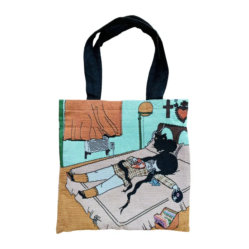 The Blues Woven Tote sold by Valfre