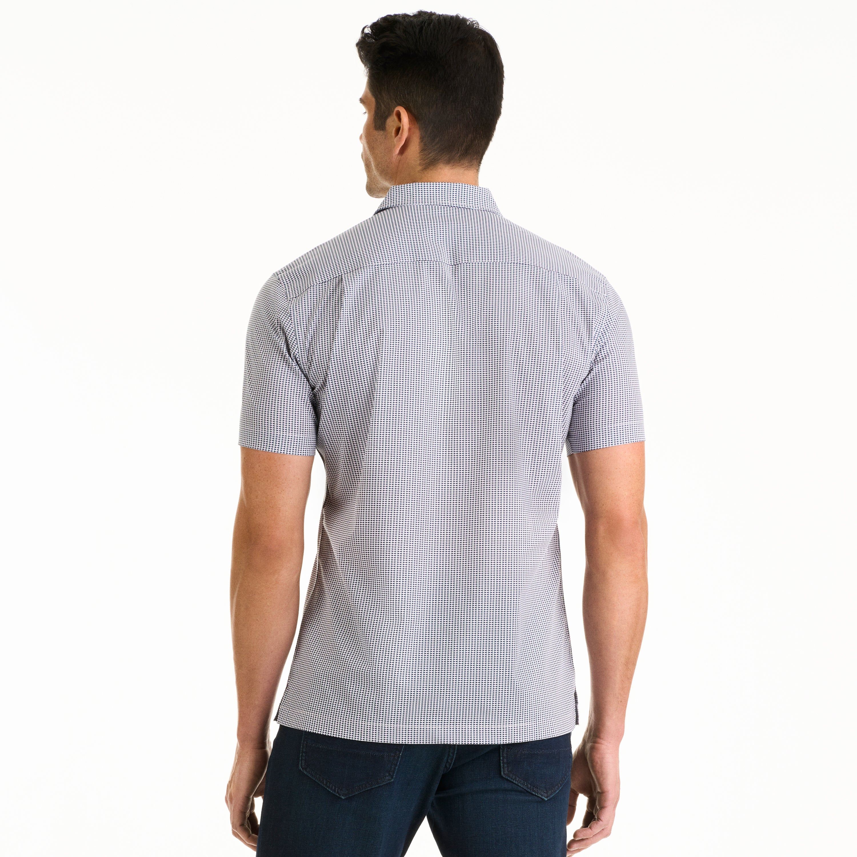 Weekend Short Sleeve Shirt Woven Micro Print - Regular Fit sold by Van Heusen product image thumbnail 5