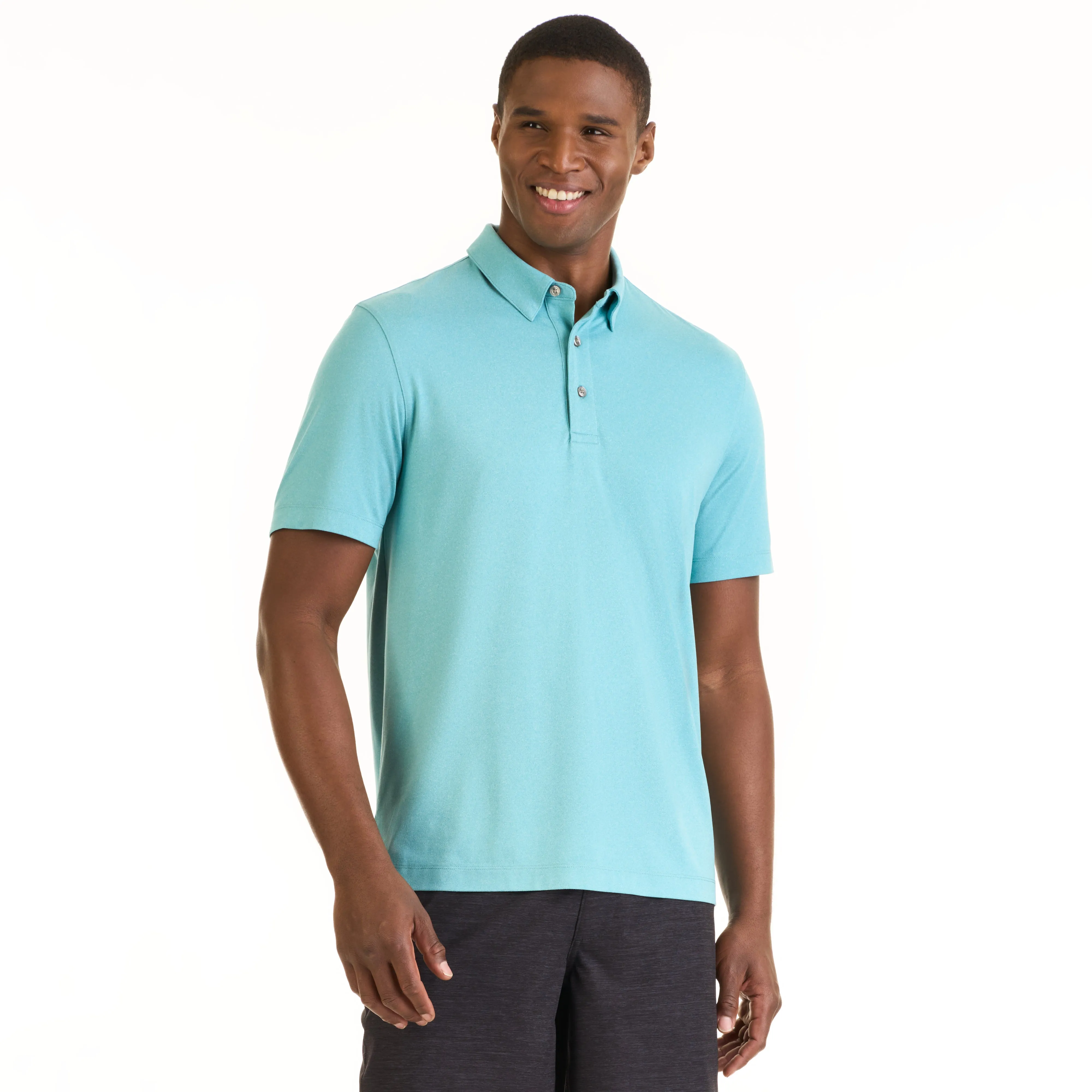 Performance Heather Hybrid Polo sold by Van Heusen product image thumbnail 5