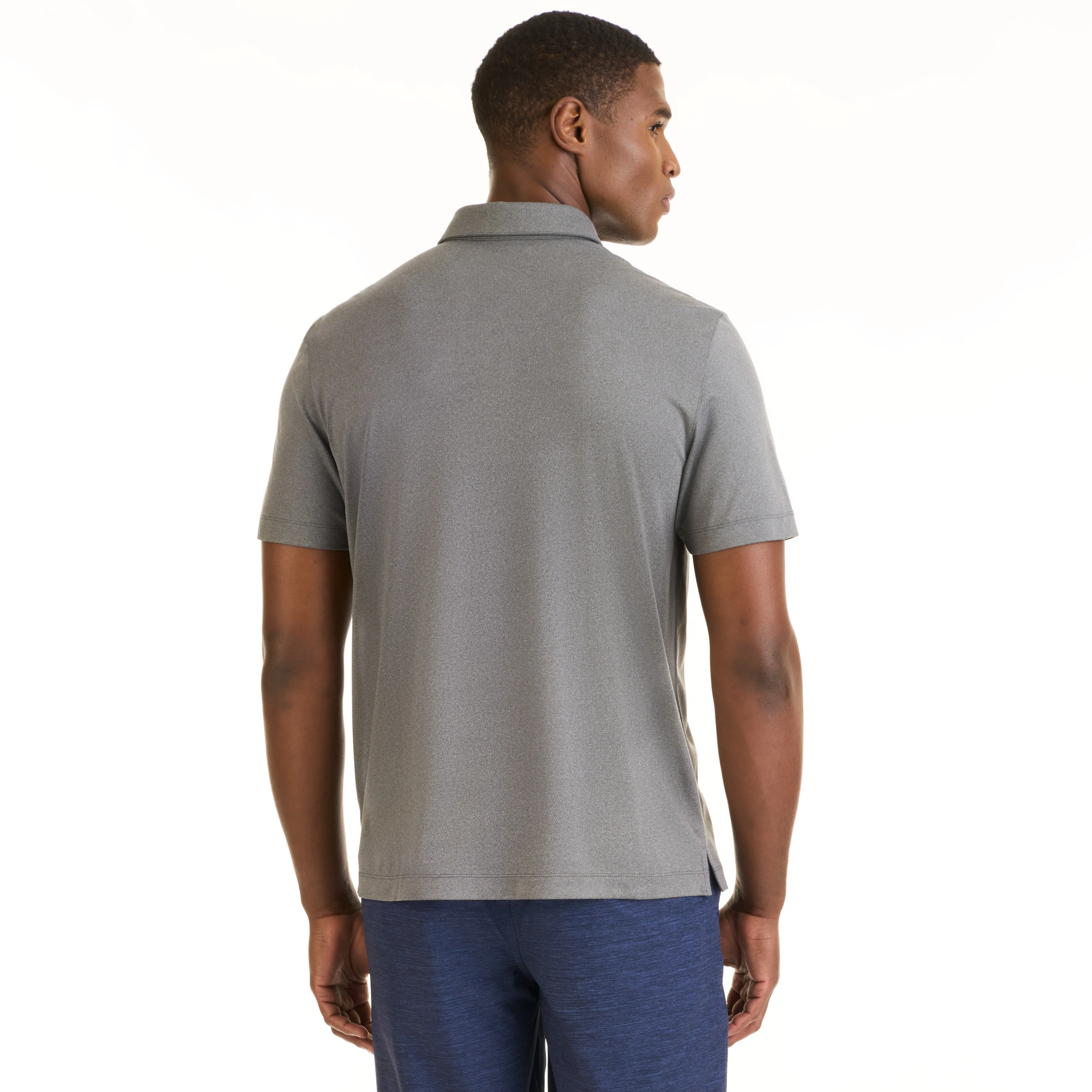 Performance Heather Hybrid Polo sold by Van Heusen product image thumbnail 4