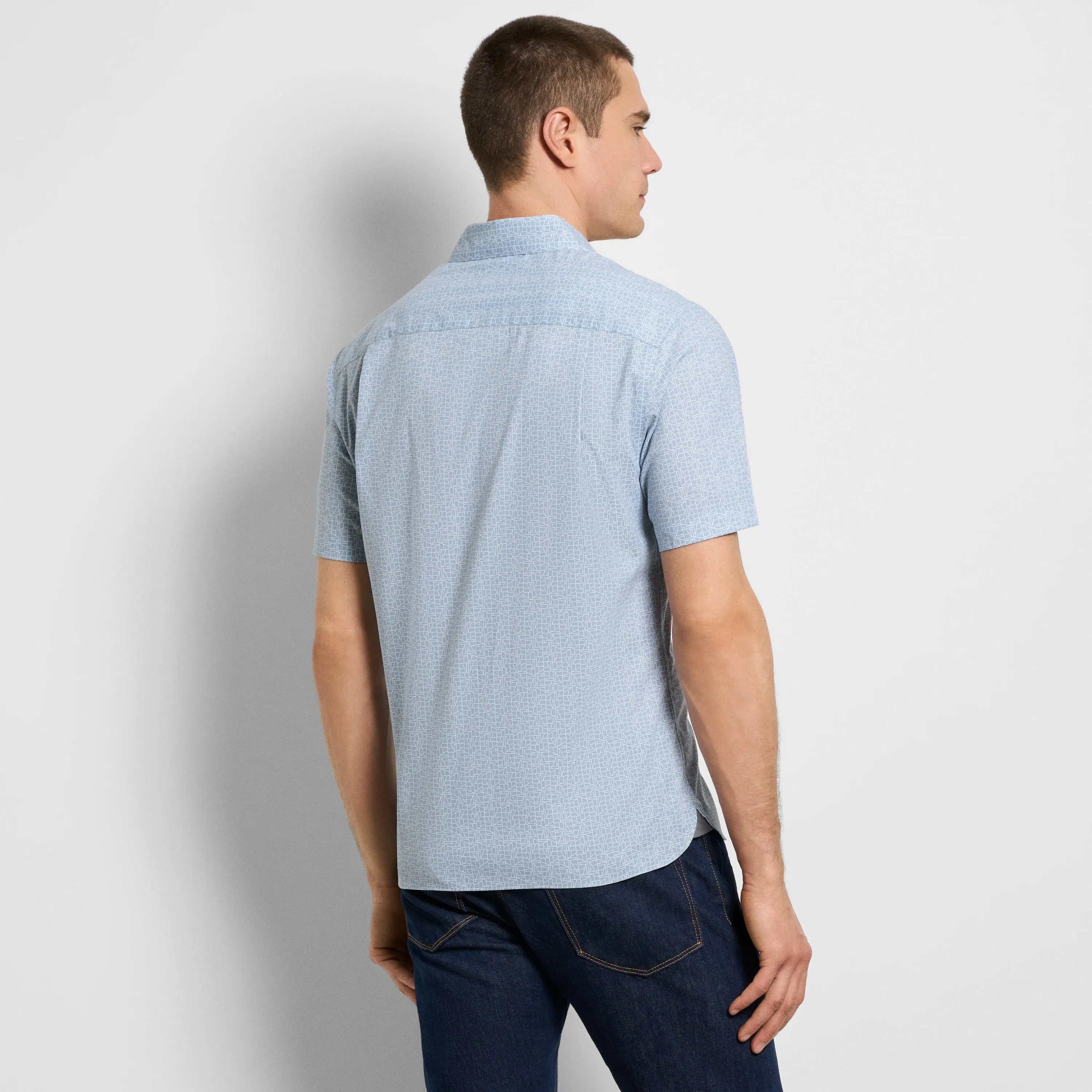 Folsen Short Sleeve Stain Shield Shirt Graph Print - Slim Fit sold by Van Heusen product image thumbnail 5