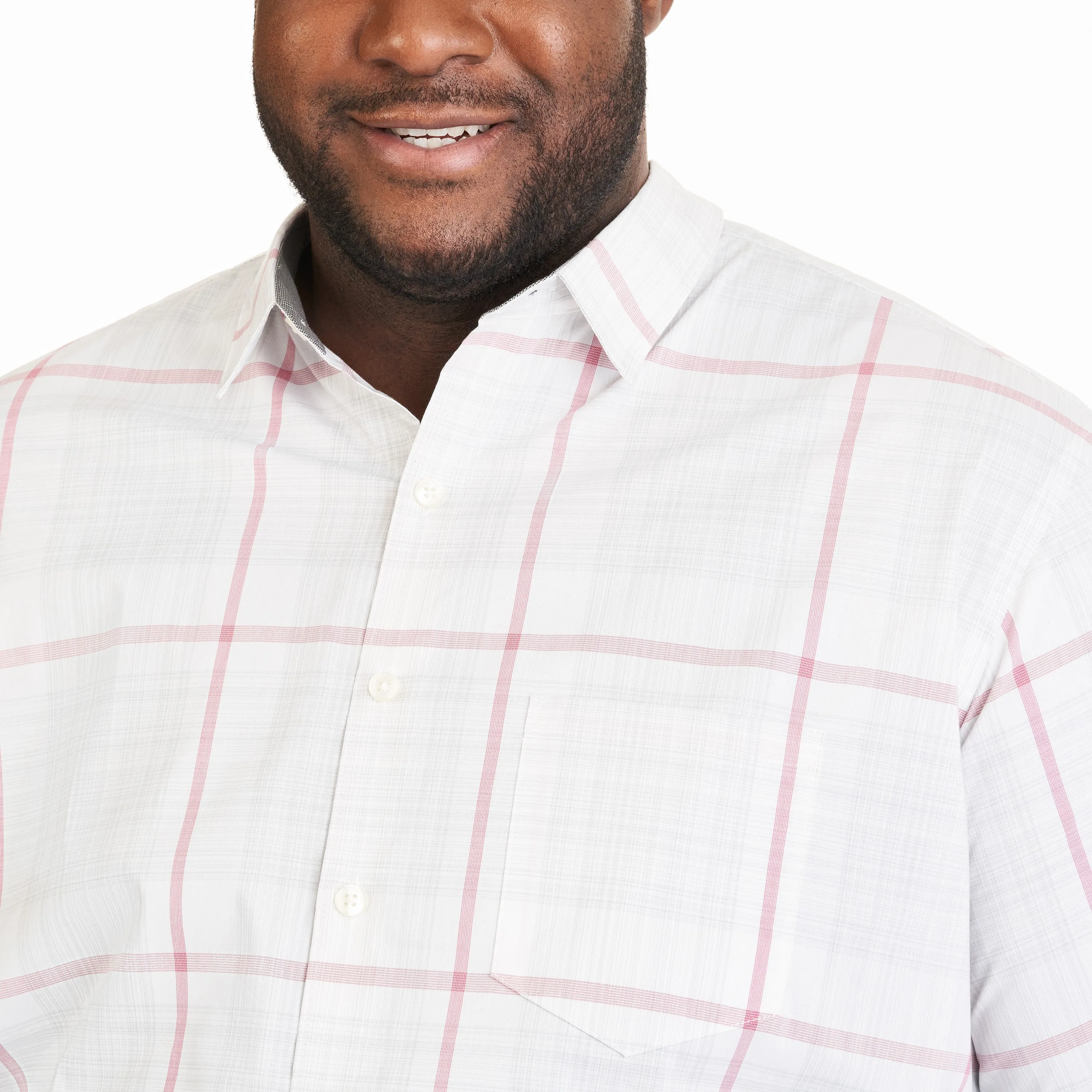 Essential Stain Shield Short Sleeve Shirt Plaid - Big & Tall sold by Van Heusen product image thumbnail 2