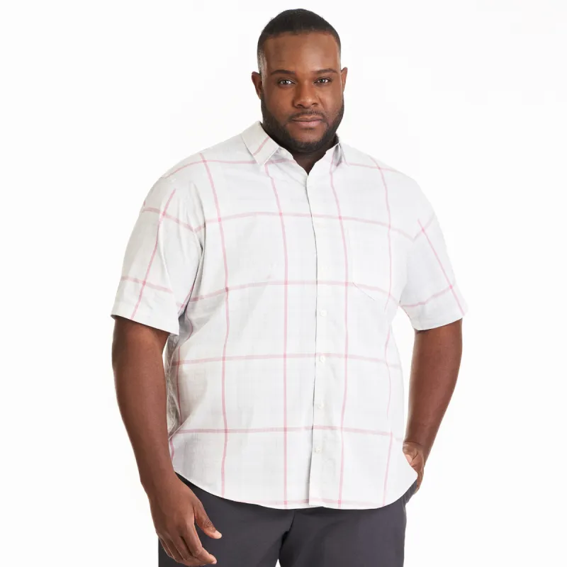 Essential Stain Shield Short Sleeve Shirt Plaid - Big & Tall sold by Van Heusen