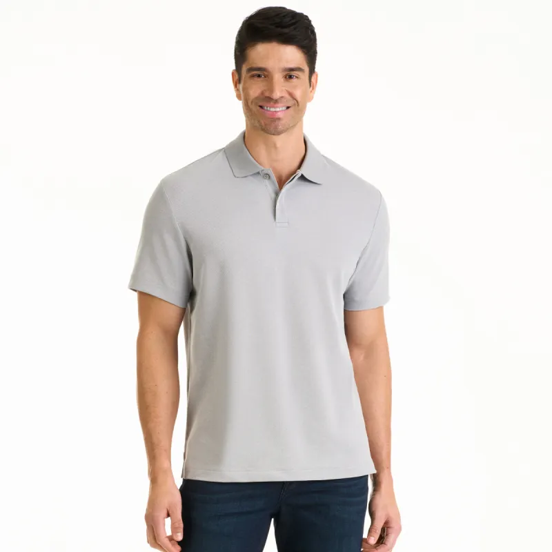 Essential Stain Shield Honeycomb Pique Polo sold by Van Heusen