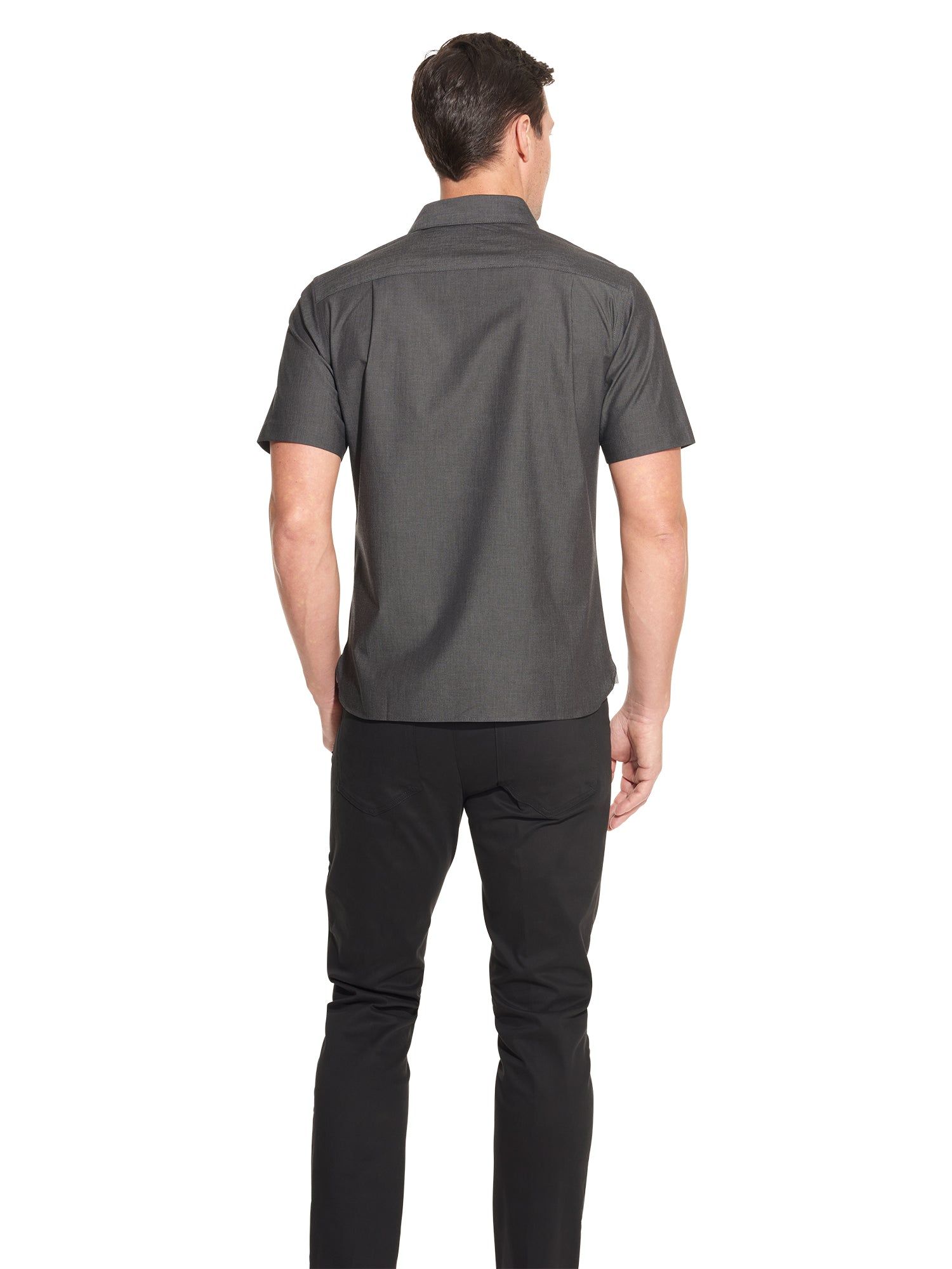 Essential Stain Shield Short Sleeve Shirt Cotton Twill - Slim Fit sold by Van Heusen product image thumbnail 2