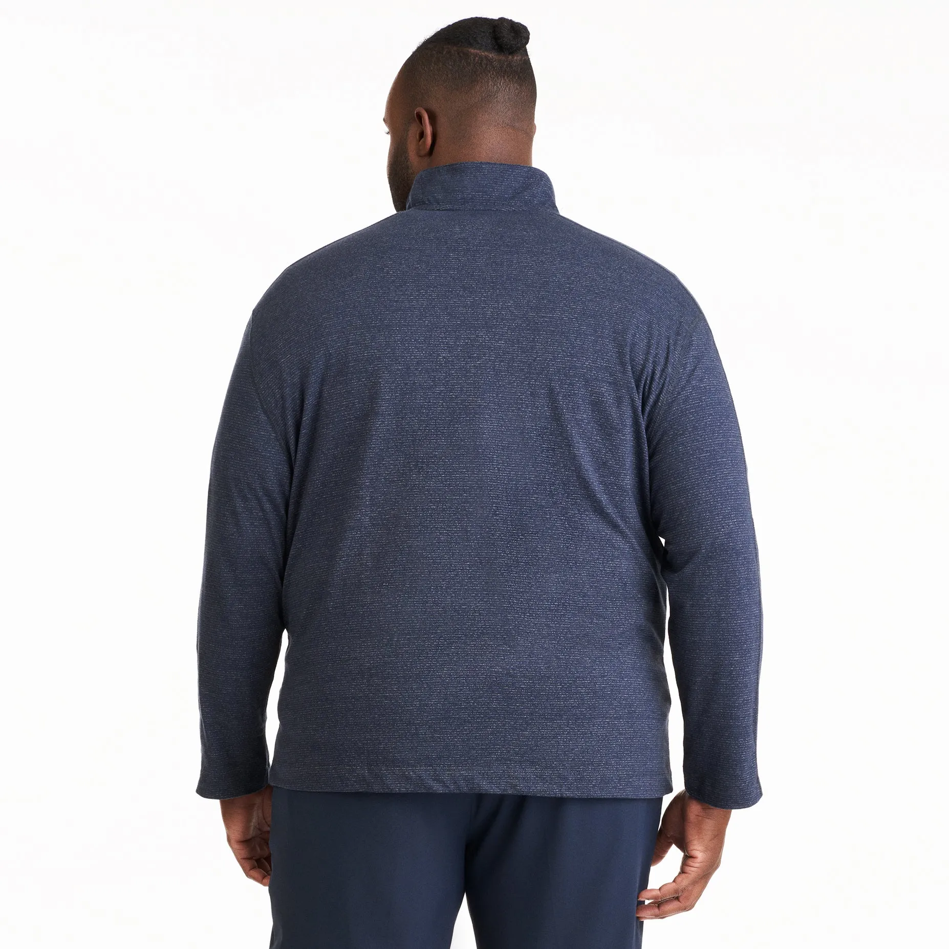 Essential Two-Tone Quarter Zip Pullover - Big & Tall sold by Van Heusen product image thumbnail 5