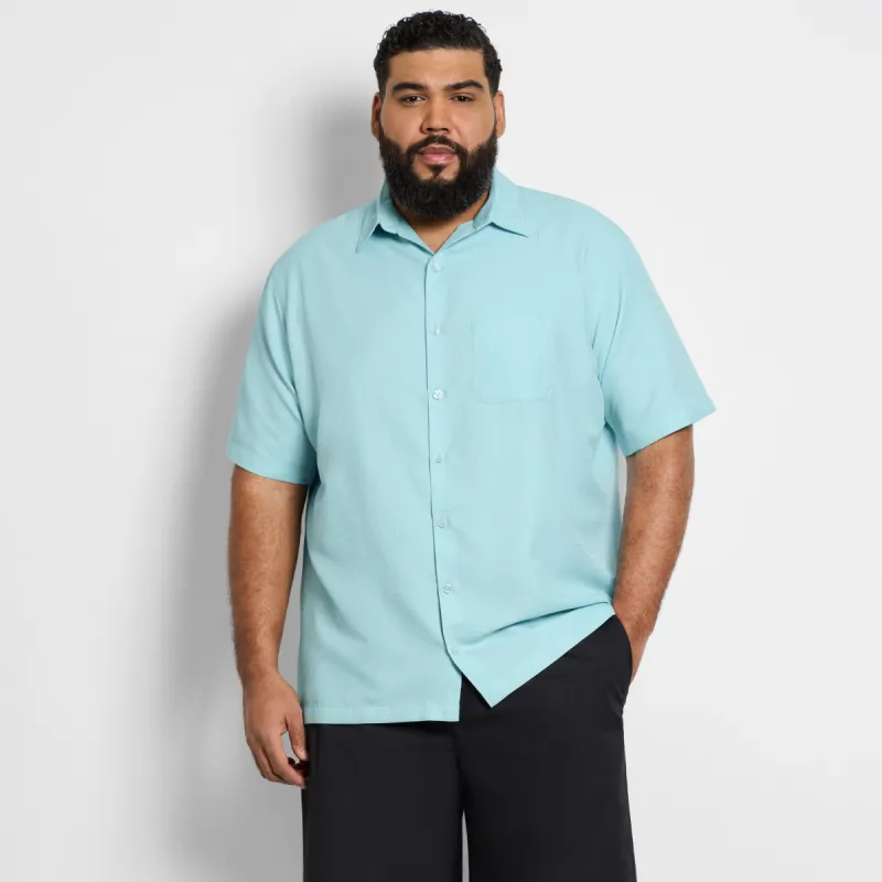 Weekend Short Sleeve Camp Shirt - Big & Tall sold by Van Heusen