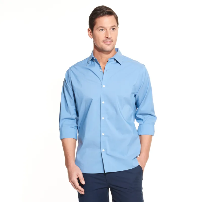 Essential Stain Shield Long Sleeve Shirt Regular Fit - Solid sold by Van Heusen