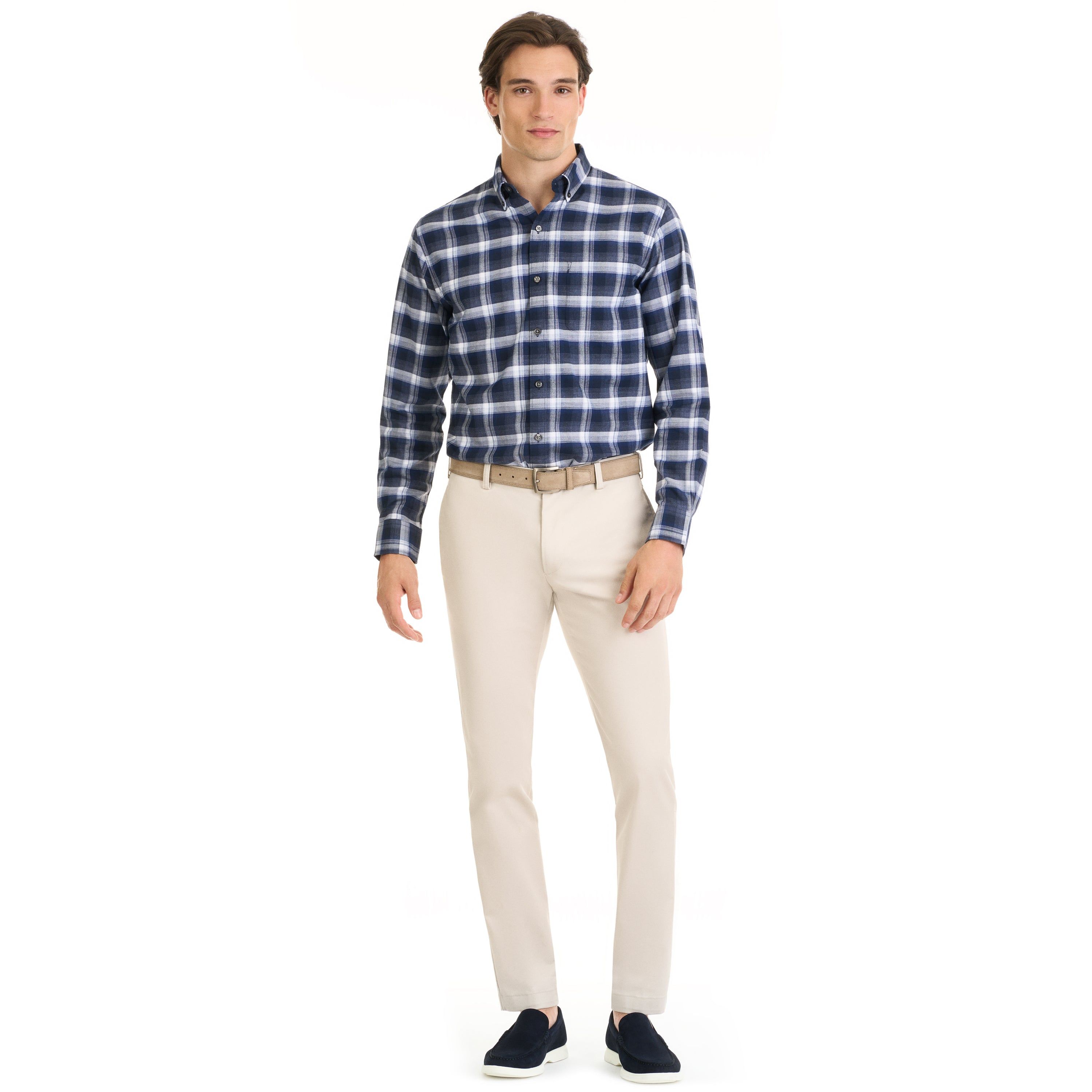 Weekend Twill Long Sleeve Woven Shirt Offset Plaid - Regular Fit sold by Van Heusen product image thumbnail 2