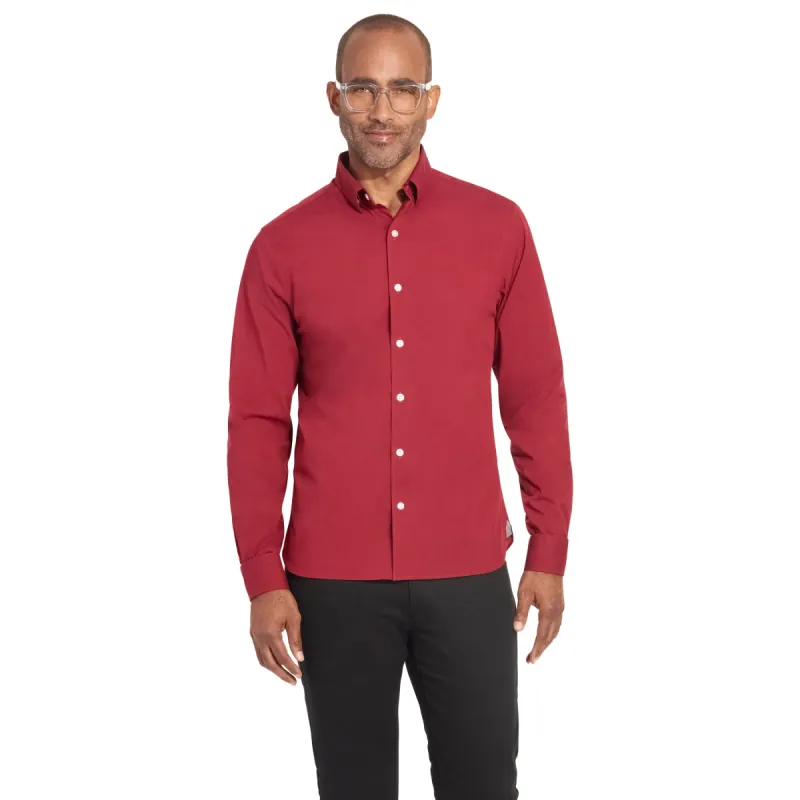 Essential Stain Shield Long Sleeve Shirt Slim Fit sold by Van Heusen