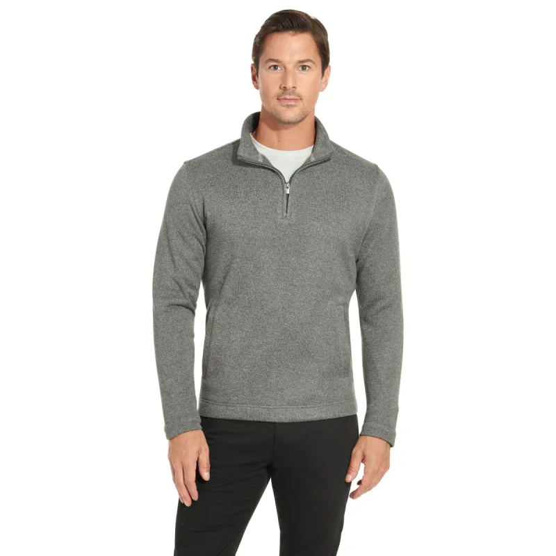 Essential Sweater Fleece Quarter Zip Regular Fit sold by Van Heusen