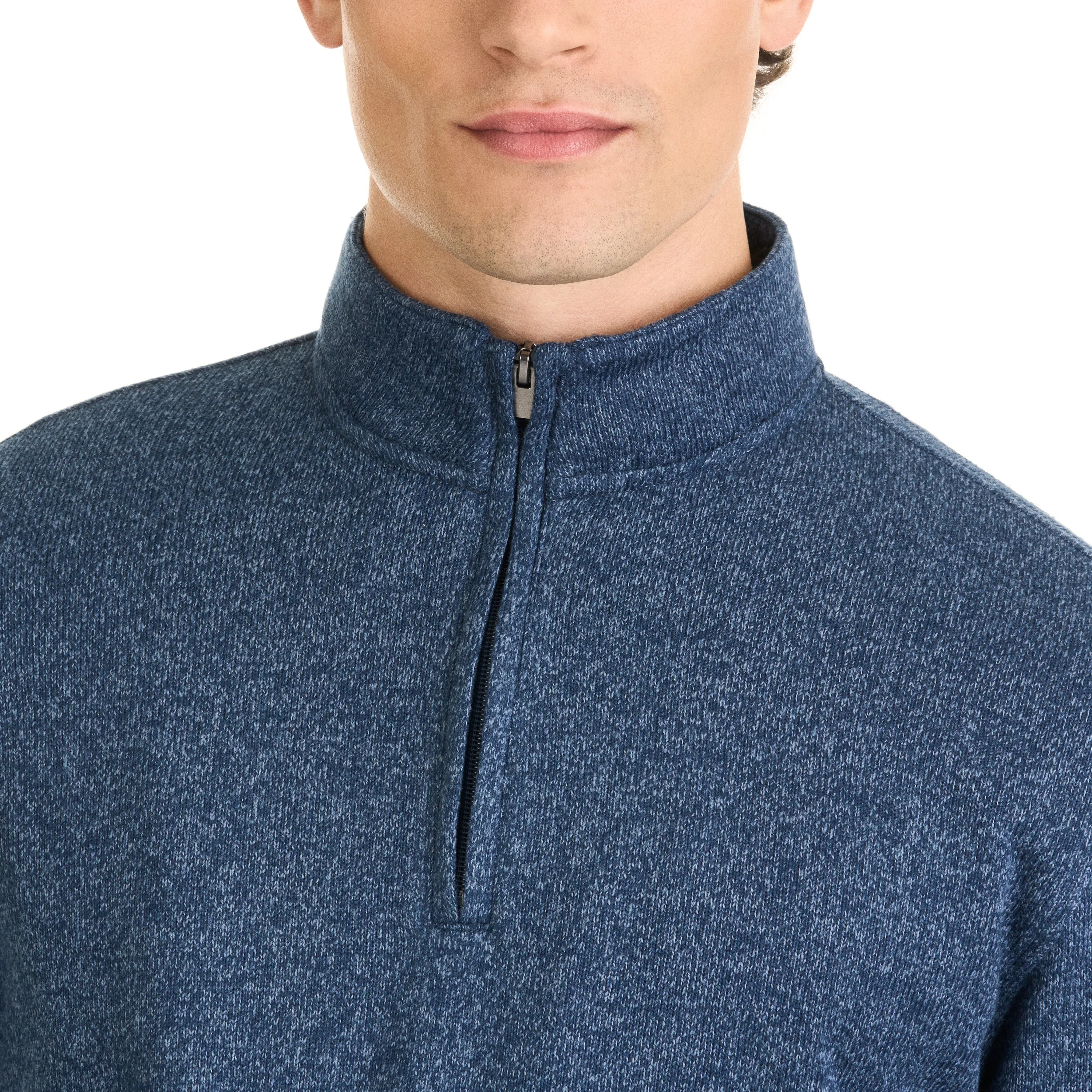 Essential Sweater Fleece Quarter Zip Pullover – Regular Fit sold by Van Heusen product image thumbnail 3