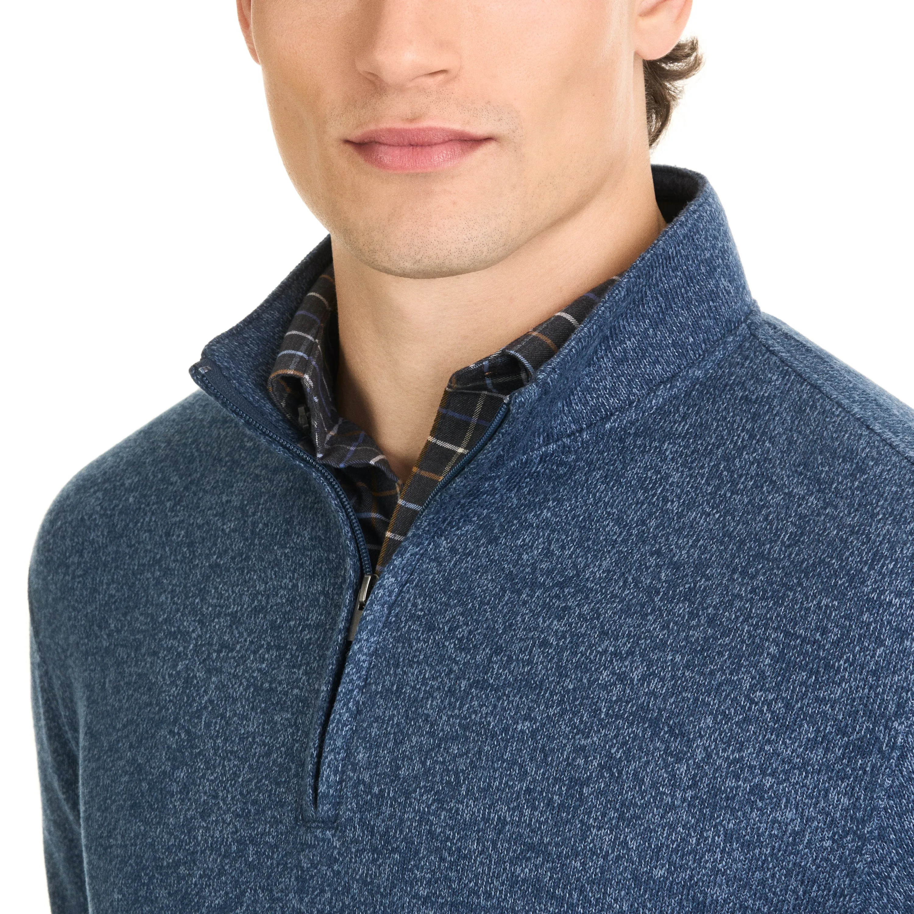 Essential Sweater Fleece Quarter Zip Pullover – Regular Fit sold by Van Heusen product image thumbnail 4