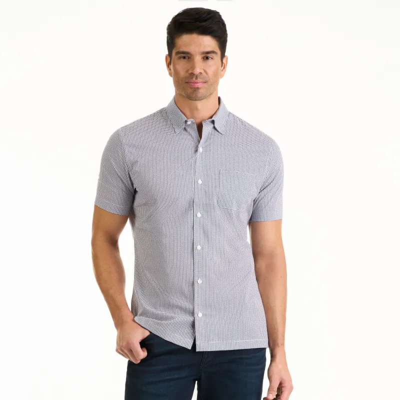 Weekend Short Sleeve Shirt Woven Micro Print - Regular Fit sold by Van Heusen