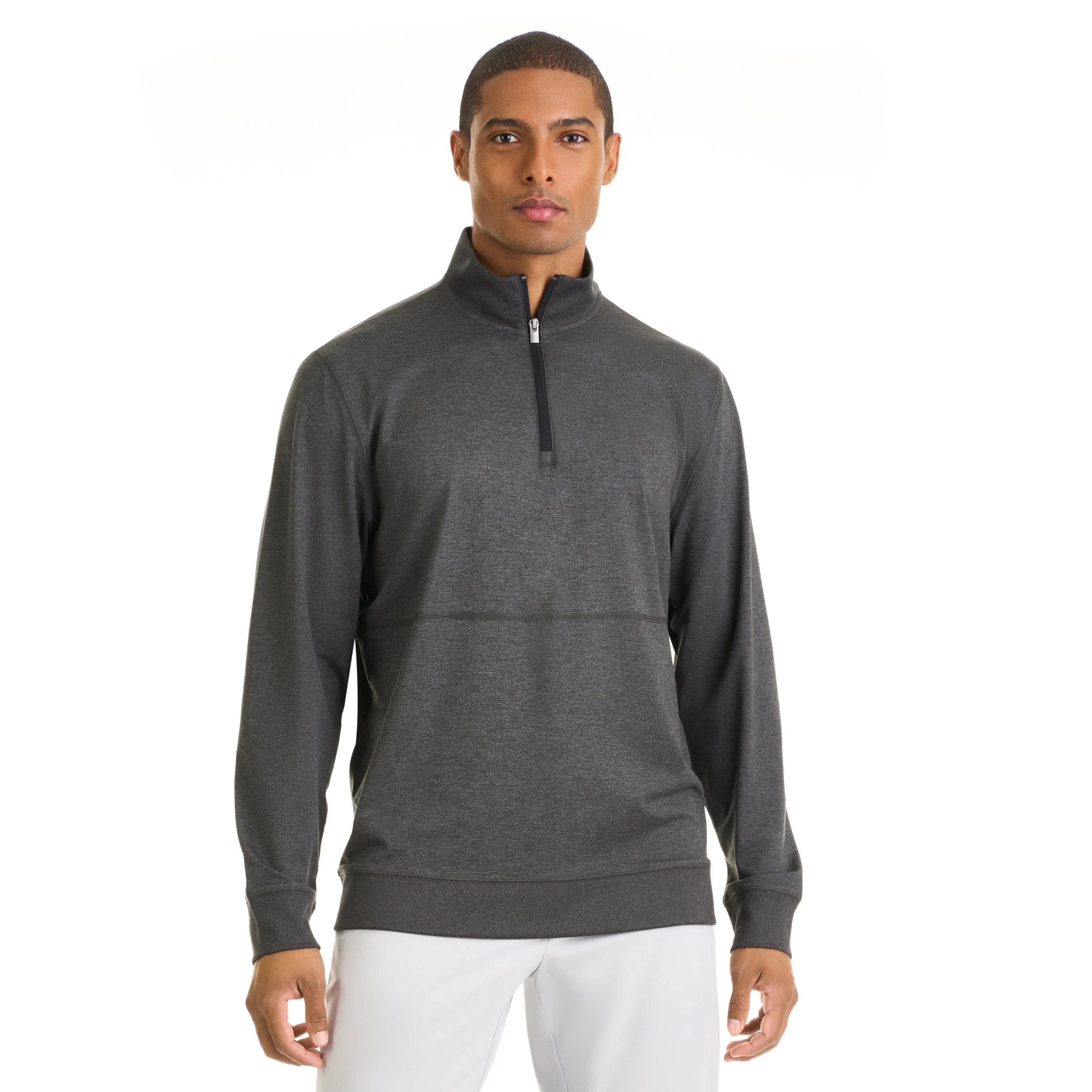 Performance Marled Quarter Zip Pullover – Regular Fit sold by Van Heusen