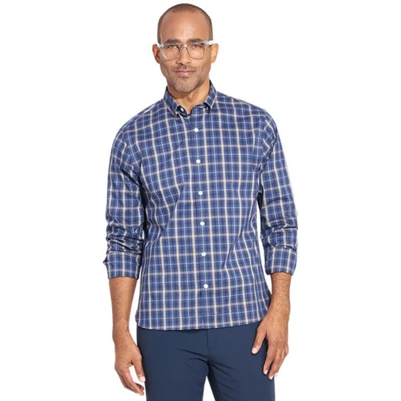 Essential Never Tuck Stain Shield Long Sleeve Shirt - Slim Fit sold by Van Heusen