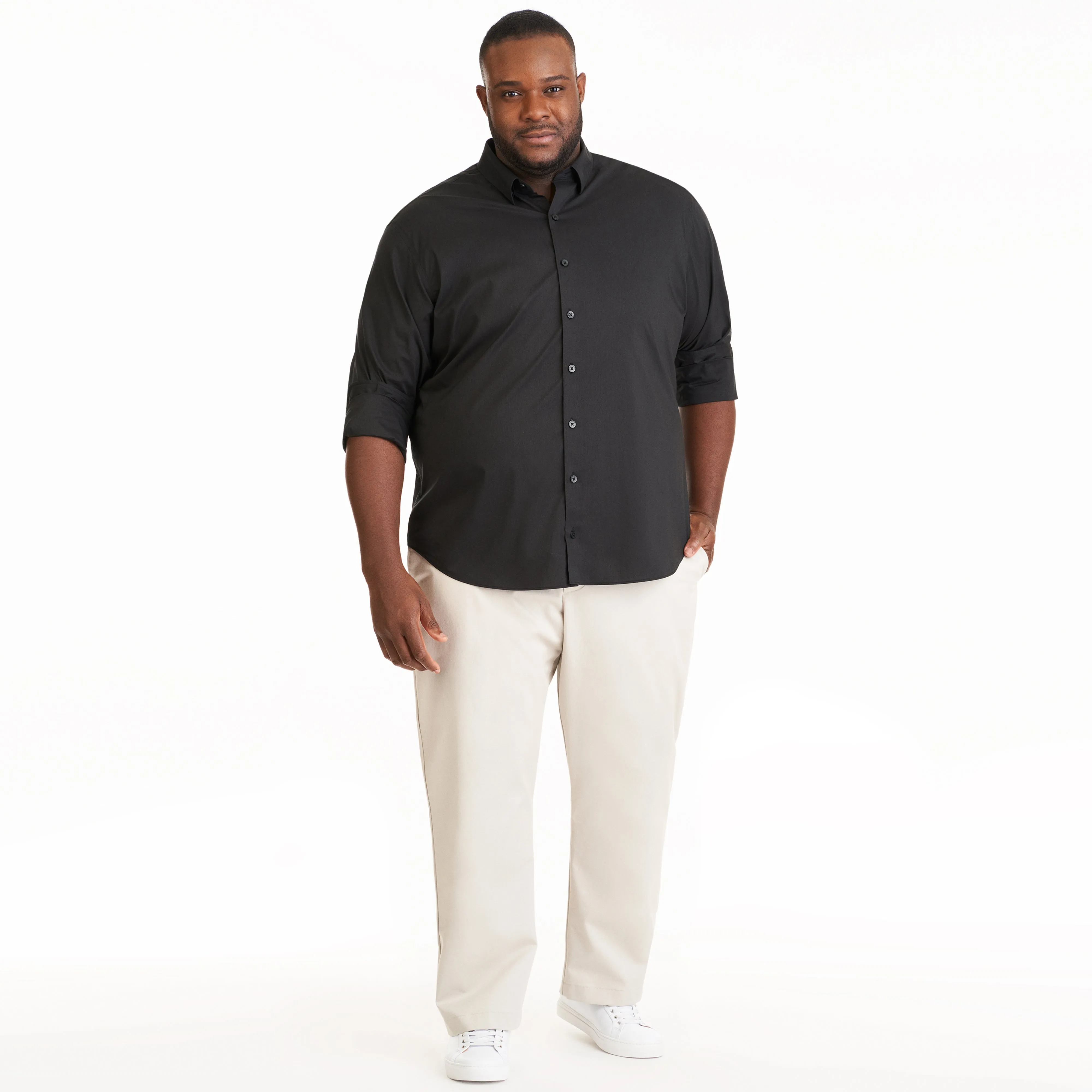 Cronbie Long Sleeve Stain Shield Shirt - Big & Tall sold by Van Heusen product image thumbnail 3