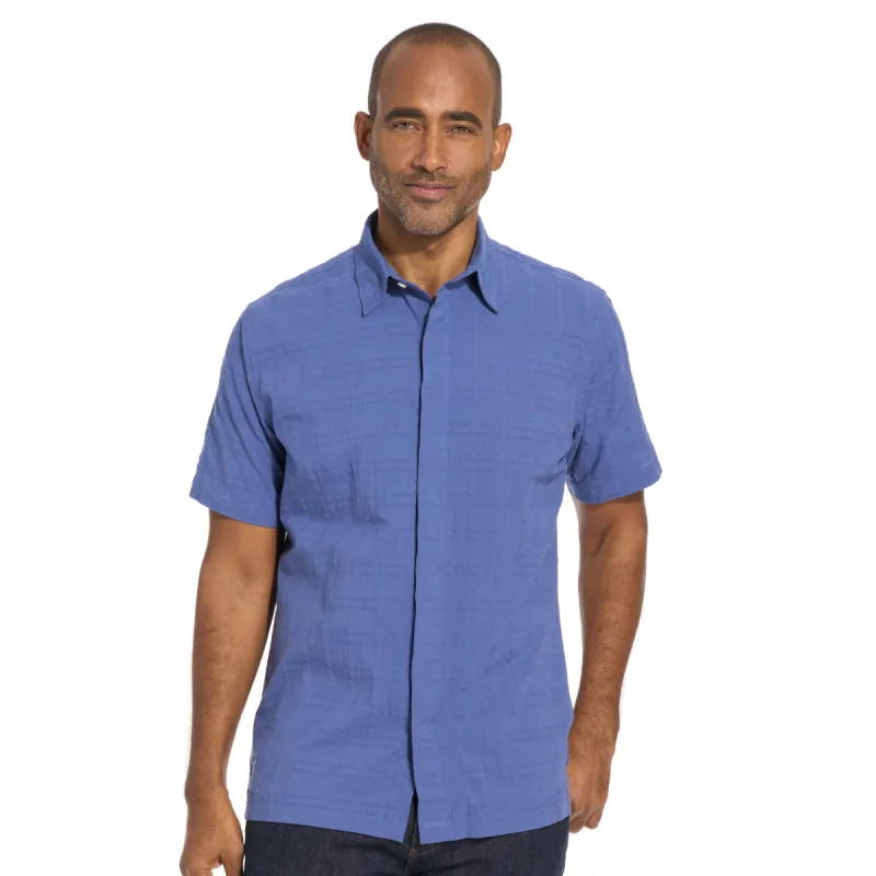 Weekend Camp Printed Seersucker Short Sleeve Shirt Regular Fit sold by Van Heusen
