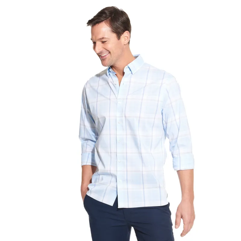 Essential Stain Shield Long Sleeve Shirt Regular Fit - Plaid sold by Van Heusen