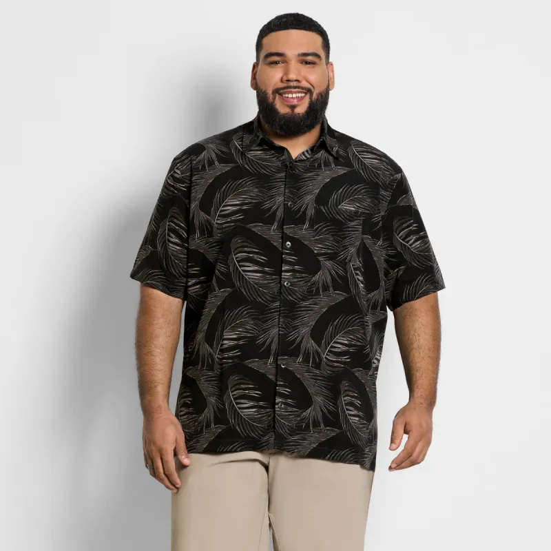 Weekend Short Sleeve Camp Fern Shirt - Big & Tall sold by Van Heusen