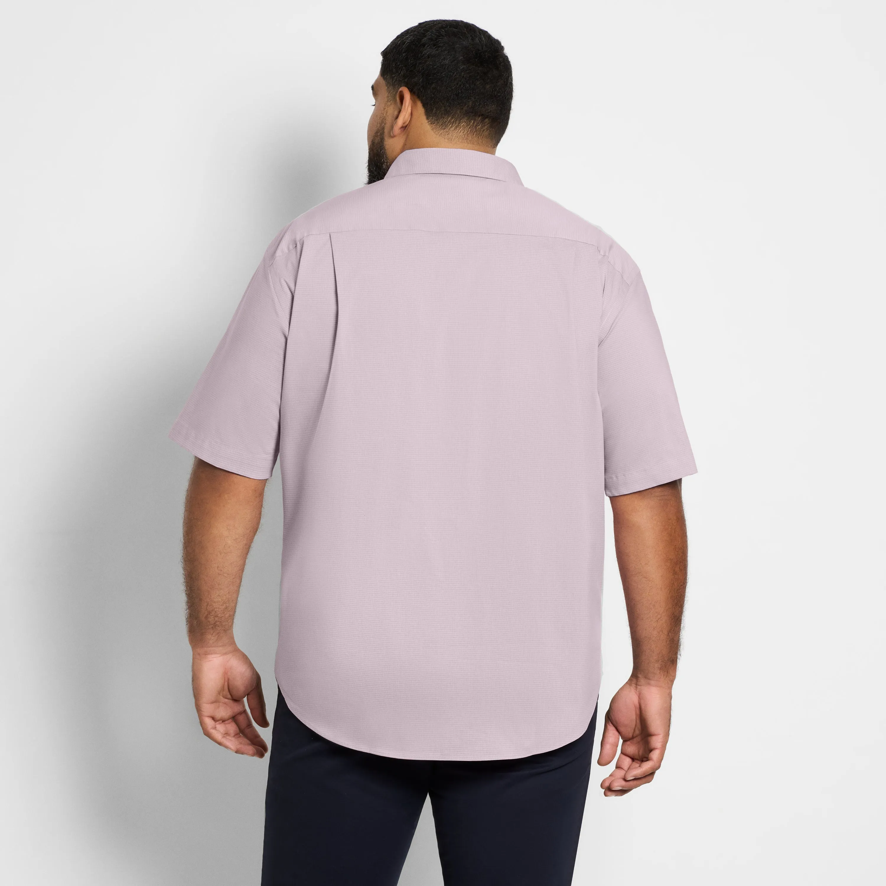 Folsen Short Sleeve Stain Shield Texture Solid - Big & Tall sold by Van Heusen product image thumbnail 4