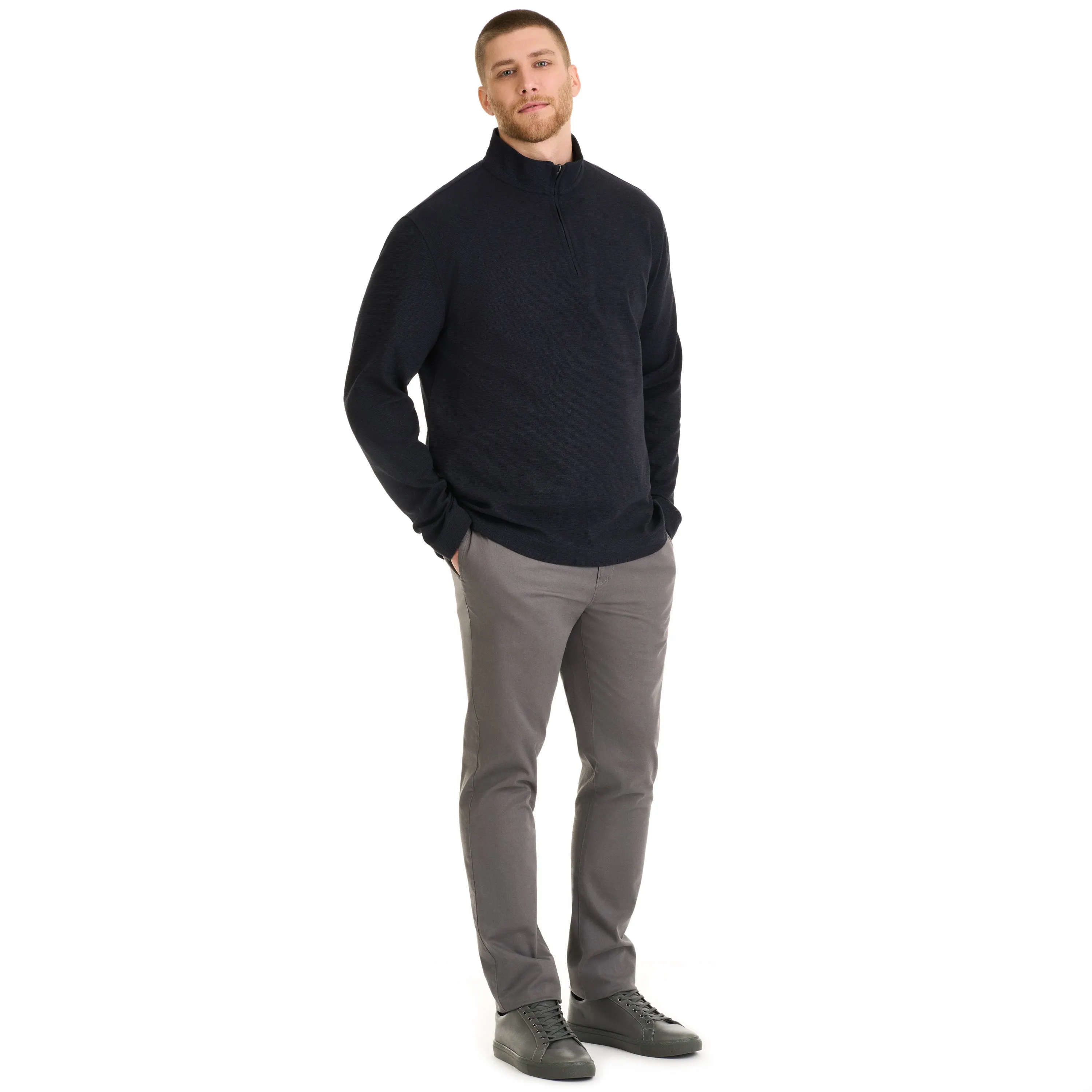 Essential Ottoman Quarter Zip - Big & Tall sold by Van Heusen product image thumbnail 5