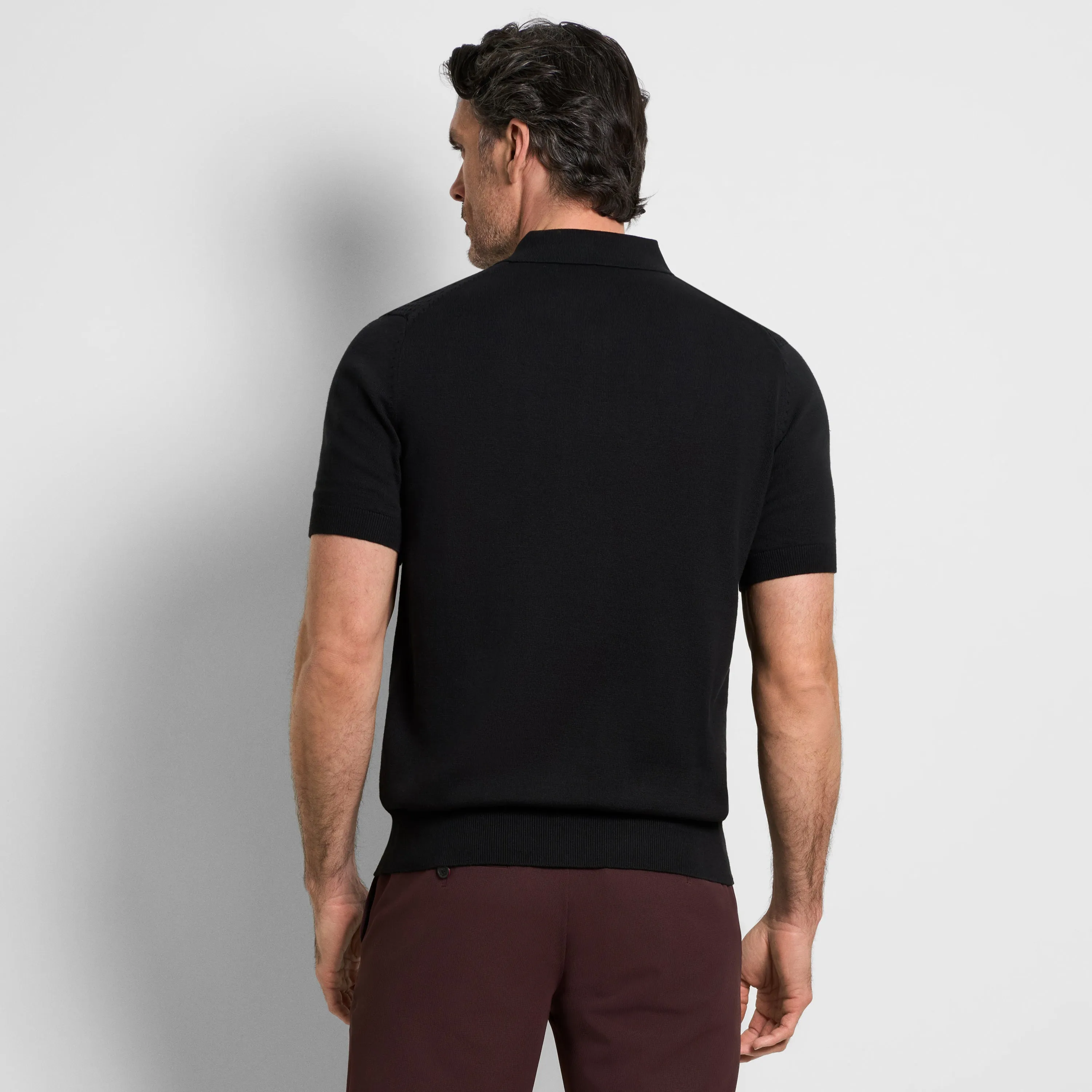 Essential Pearce Texture Sweater Knit Polo sold by Van Heusen product image thumbnail 4