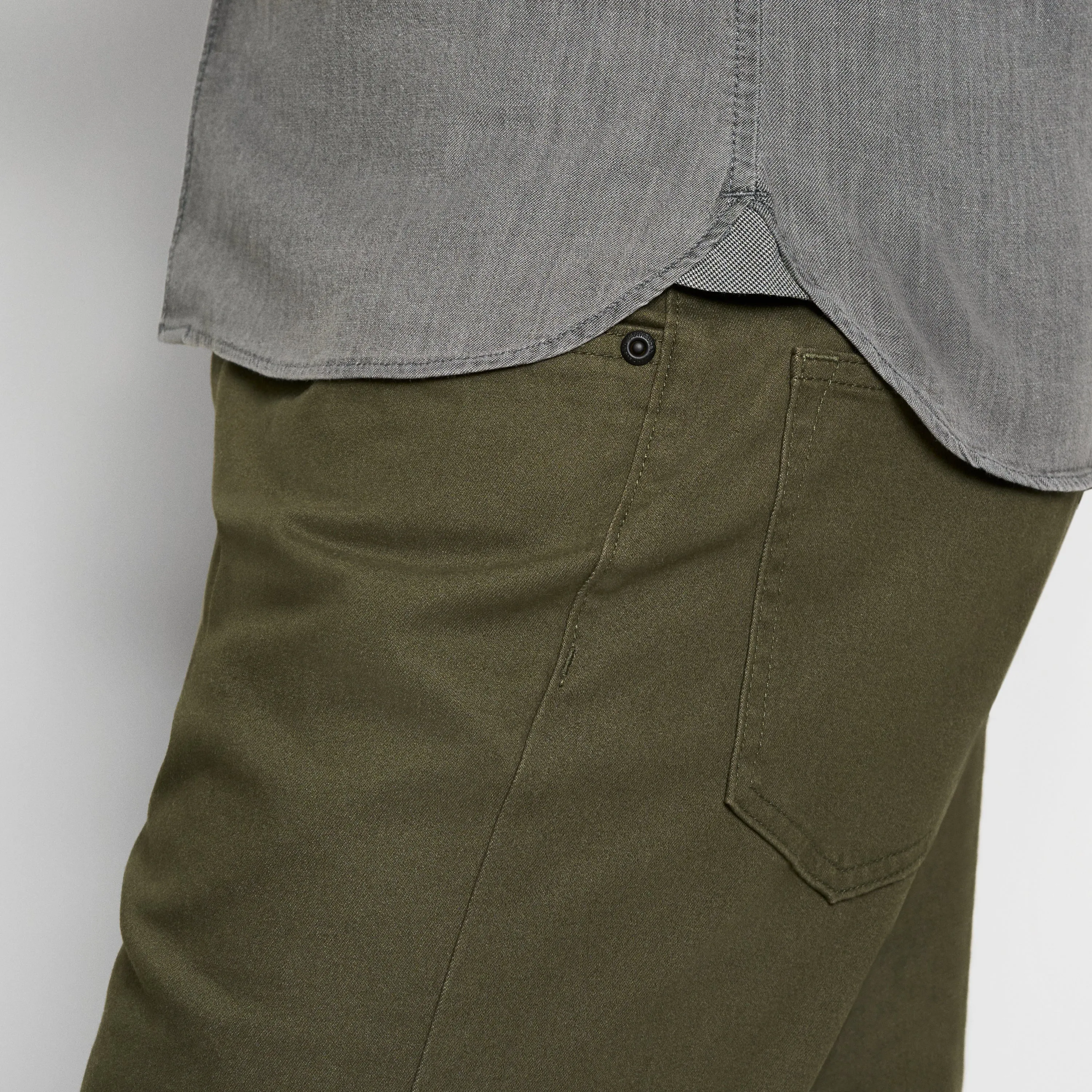 Cronbie Long Sleeve Indigo Shirt High Rise Solid - Slim Fit sold by Van Heusen product image thumbnail 4