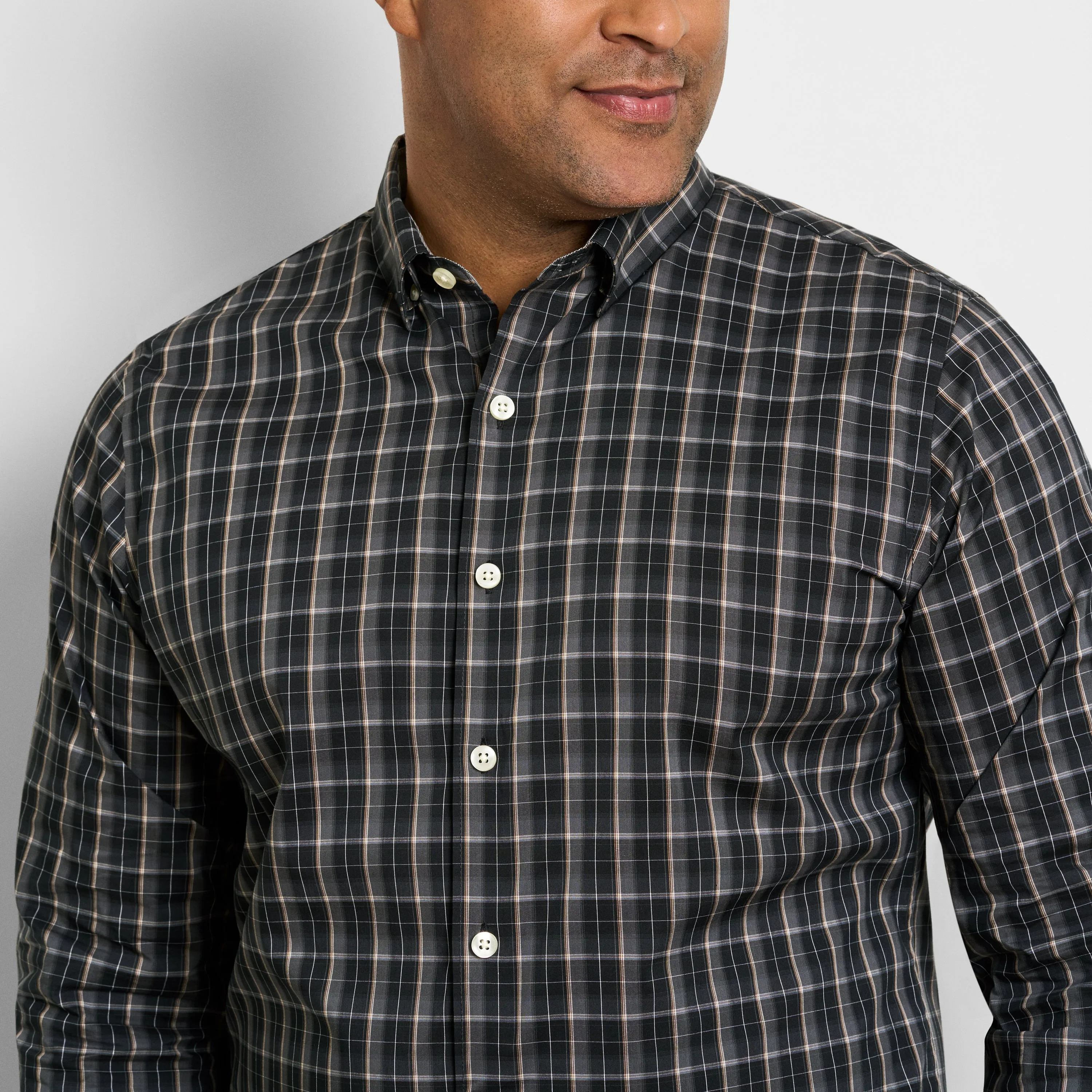 Cronbie Long Sleeve Stain Shield Shirt Updated Plaid - Big & Tall sold by Van Heusen product image thumbnail 3