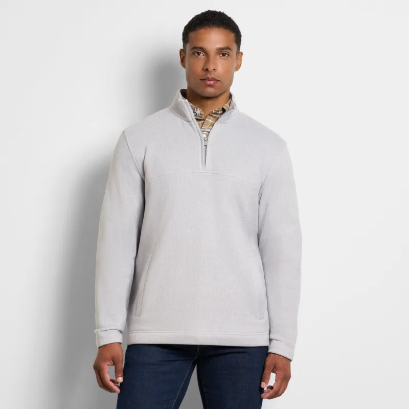 Essential Camdin Fleece Quarter Zip – Regular Fit sold by Van Heusen