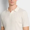 Smart Temp Short Sleeve Sweater Johnny Collar Polo sold by Van Heusen
