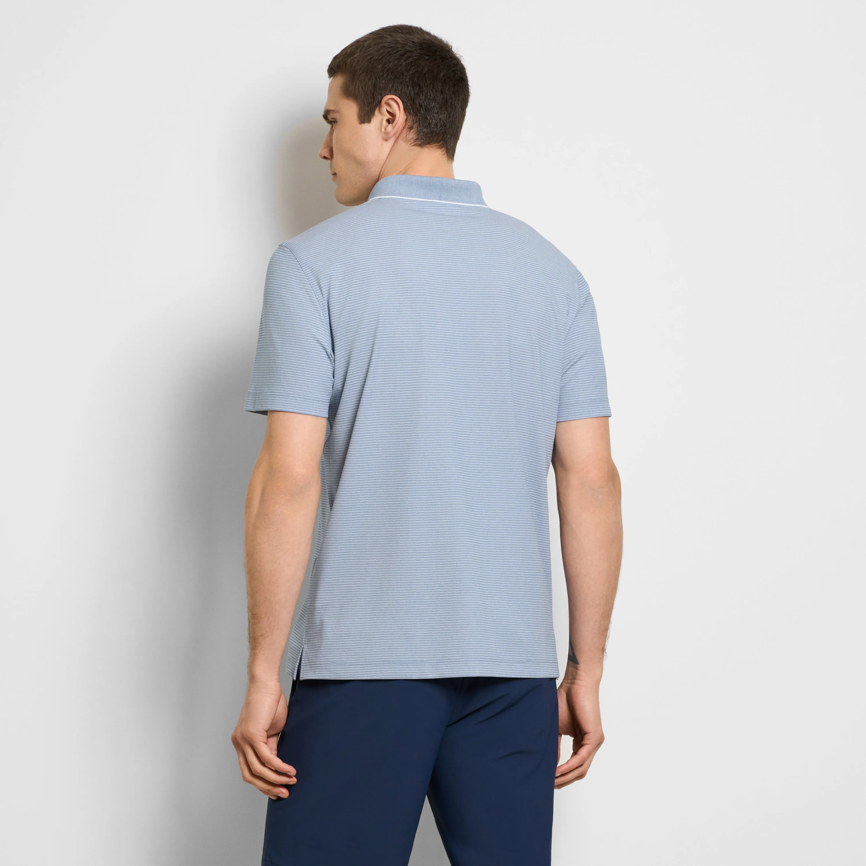 Performance Birdseye Stripe Polo sold by Van Heusen product image thumbnail 5