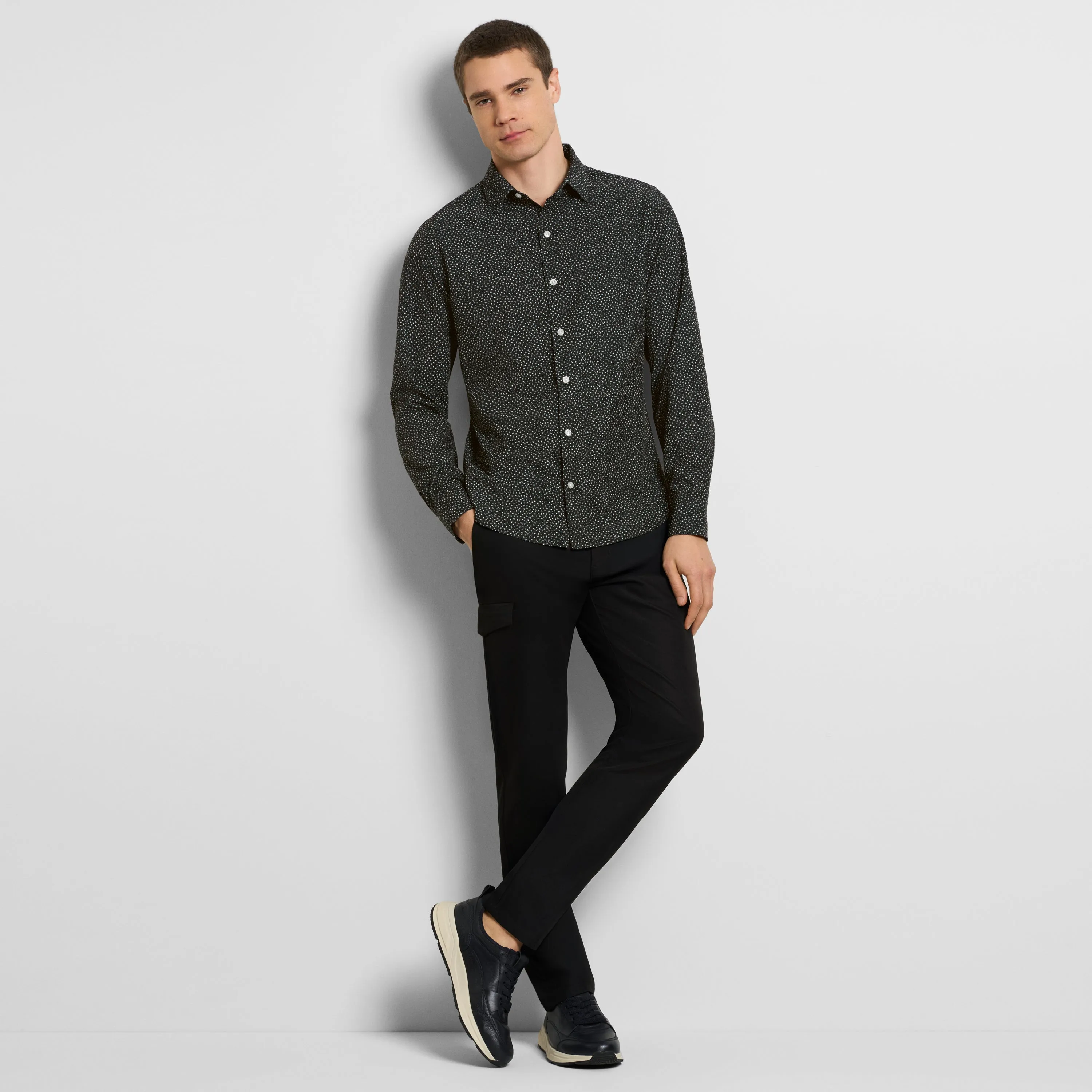 Performance All Way Stretch Abstract Print Shirt - Slim Fit sold by Van Heusen product image thumbnail 2