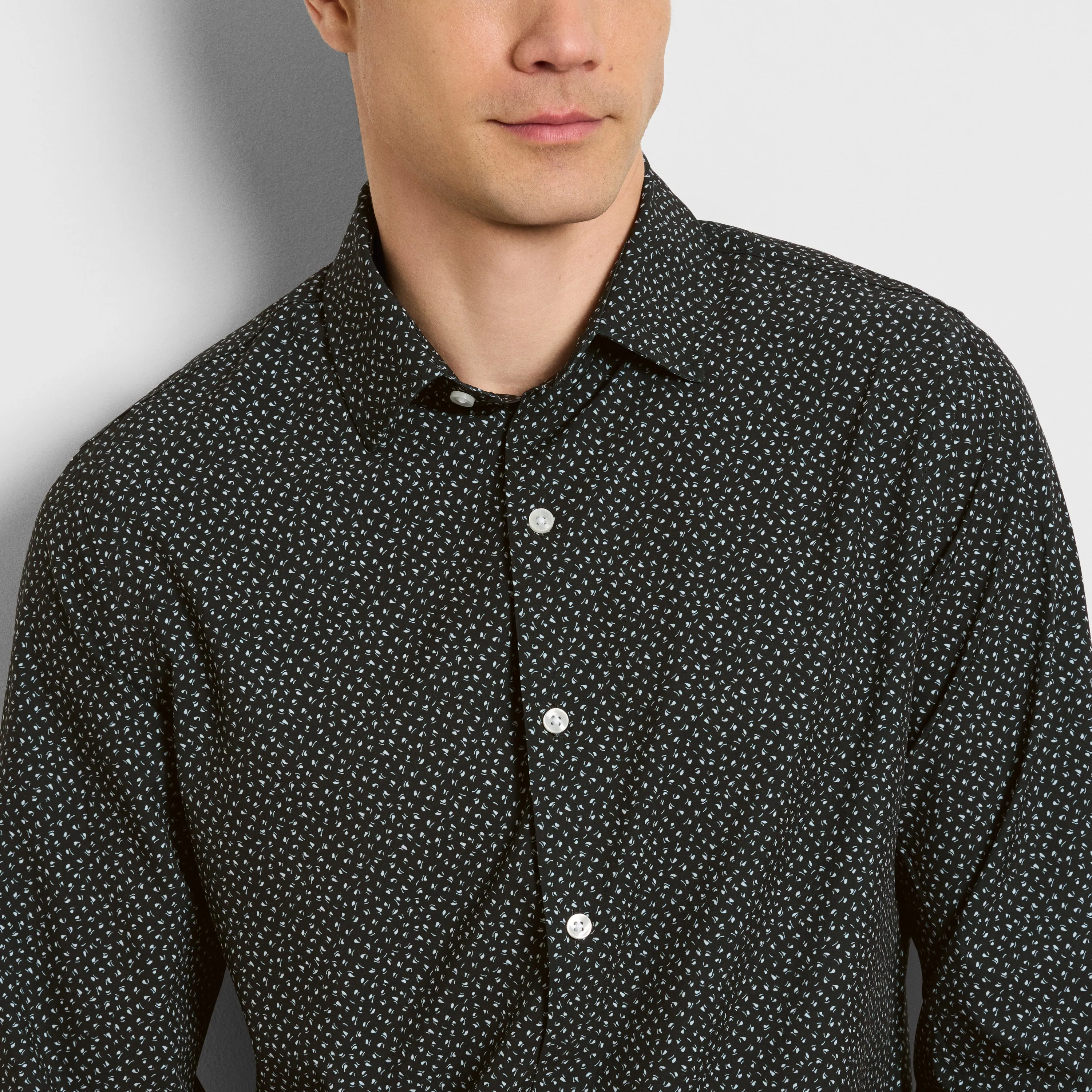 Performance All Way Stretch Abstract Print Shirt - Slim Fit sold by Van Heusen product image thumbnail 3