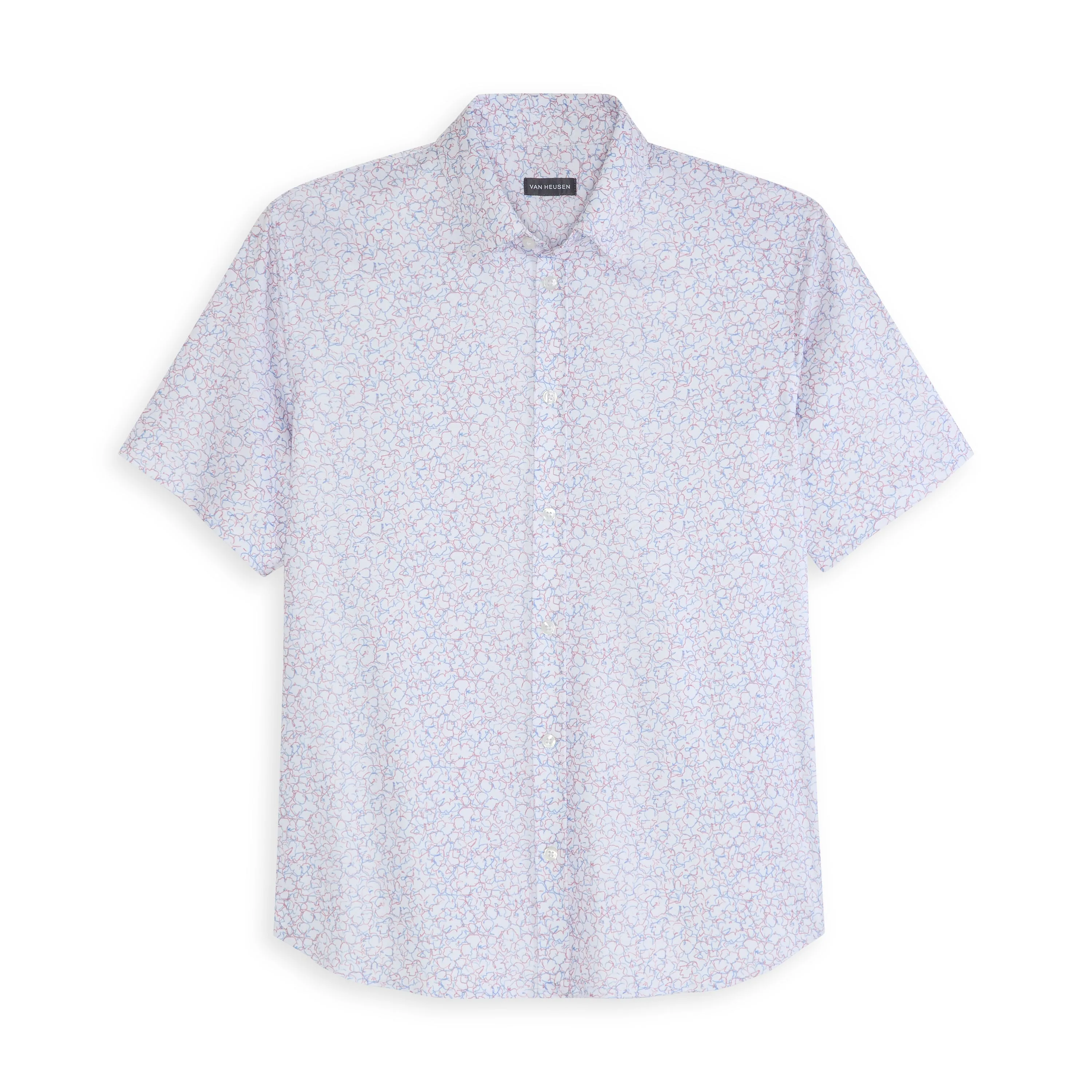 Performance Knit Button Up Flower Print Shirt - Slim Fit sold by Van Heusen product image thumbnail 4